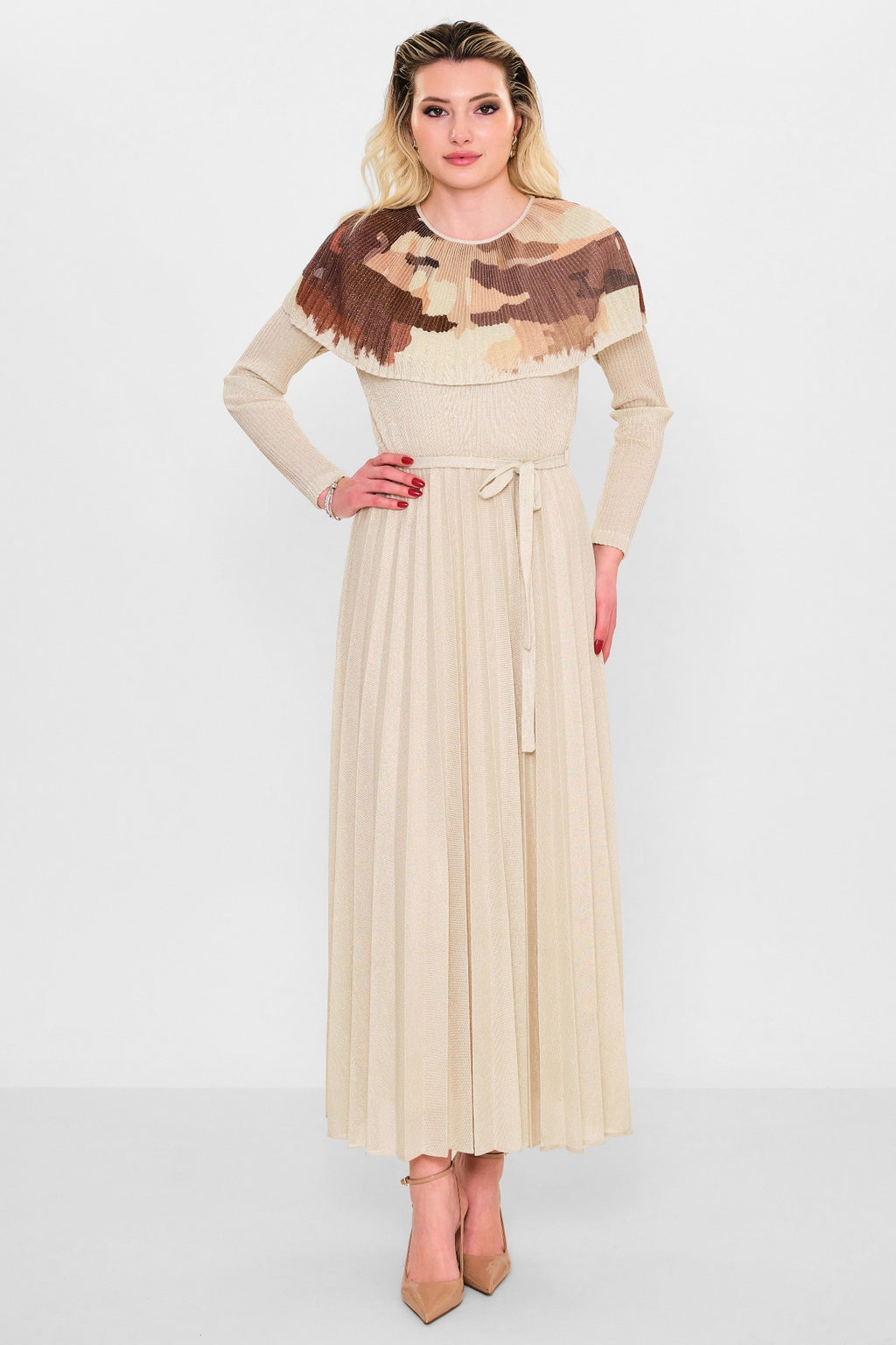 Myraang - Plus Size Dress (MRG26Y05-3055) - 8690200117060