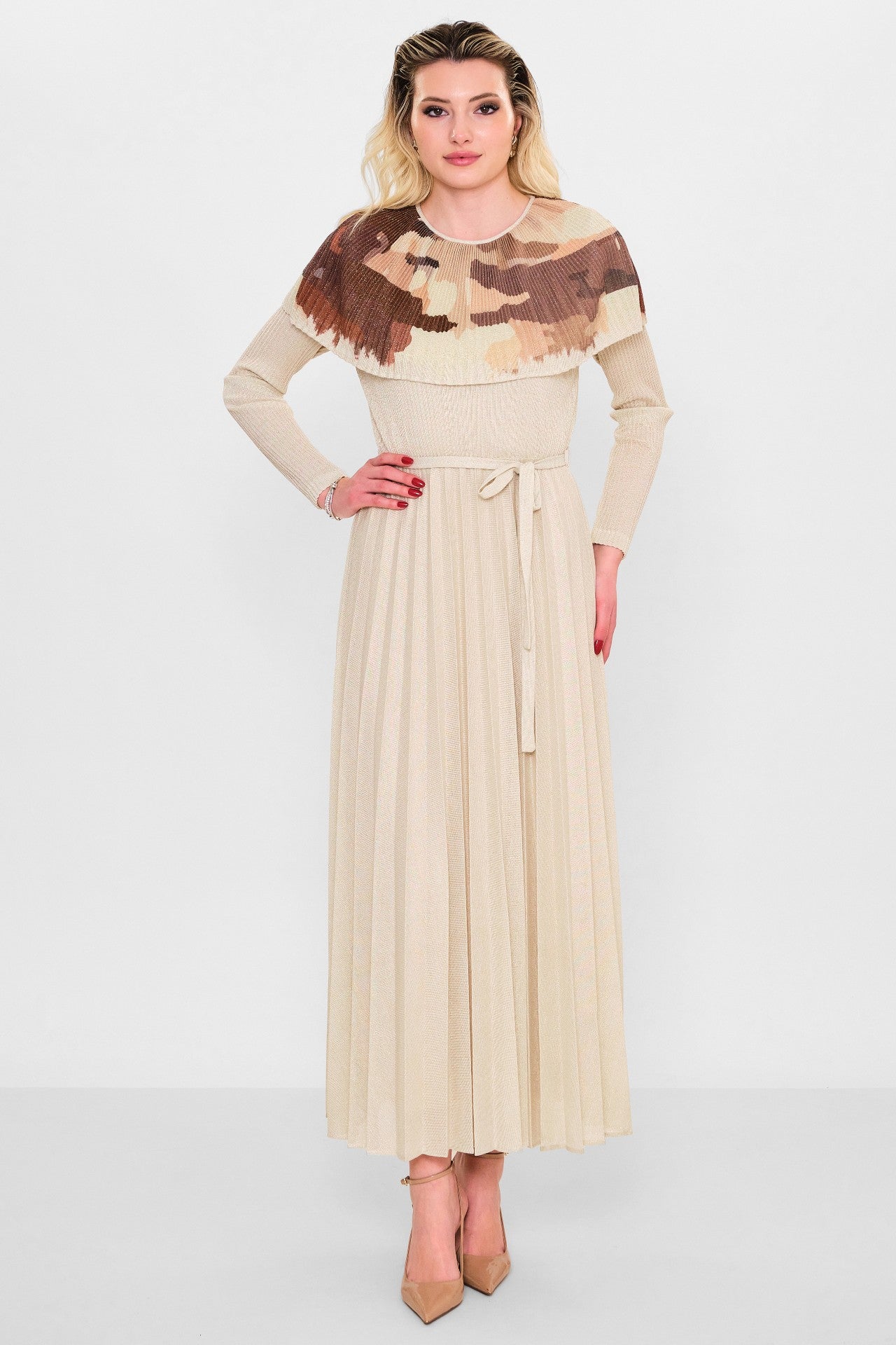 Myraang - Plus Size Dress (MRG26Y05-3055) - 8690200117060