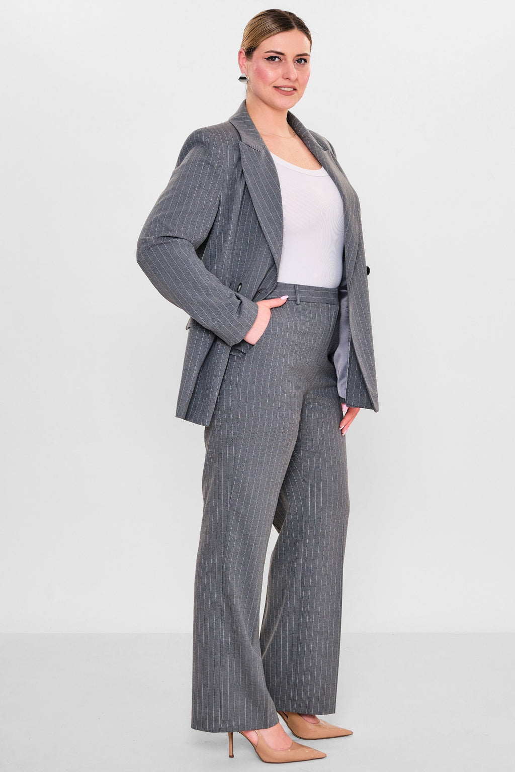 Laluce - Plus Size Trousers (L2.Y26.PNT.2P236) - 8690200117169