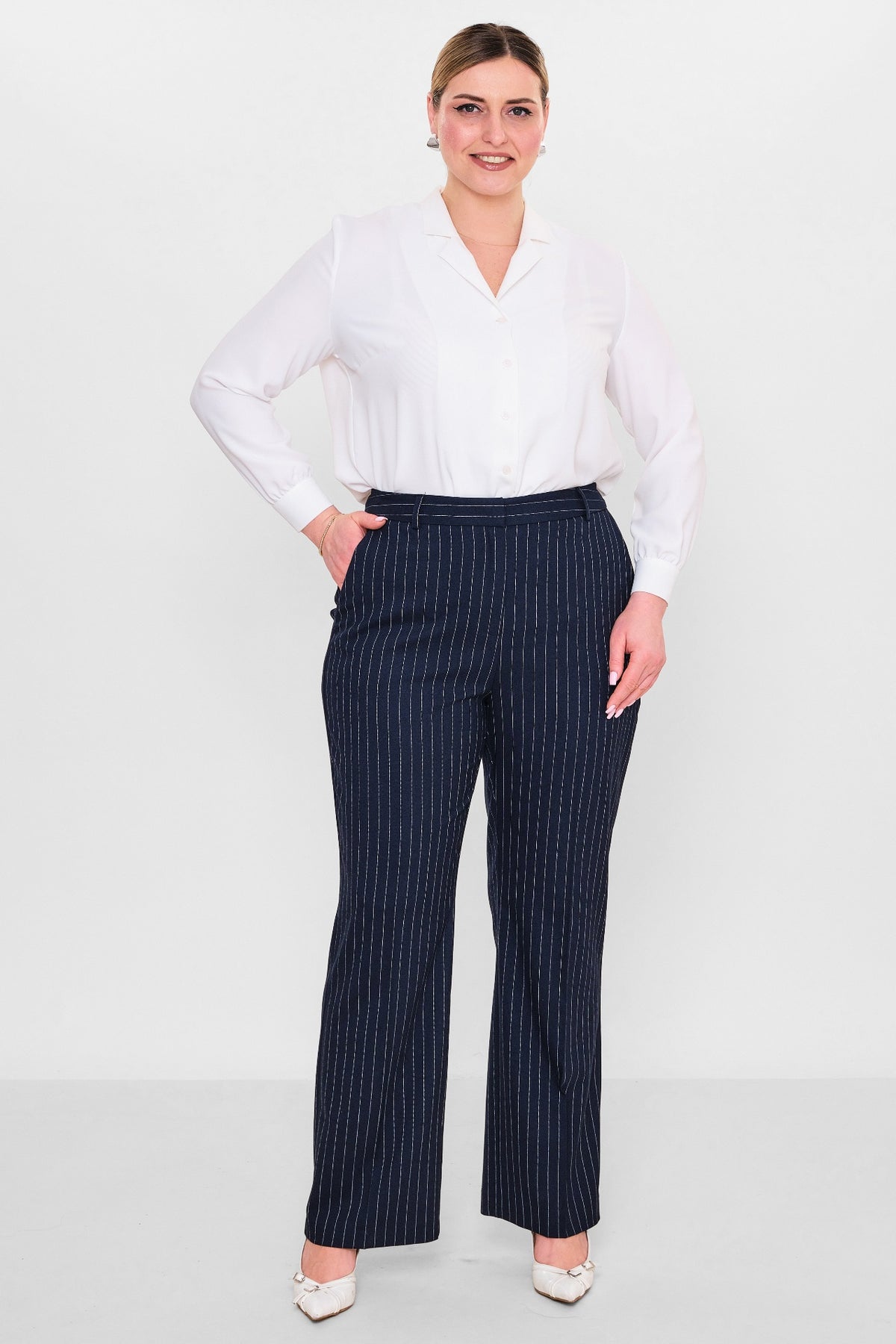 Laluce - Plus Size Trousers (L2.Y26.PNT.2P236) - 8690200117176