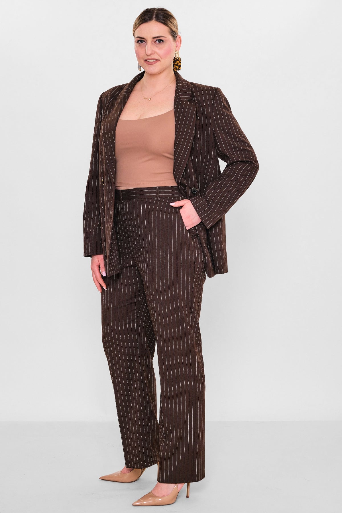 Laluce - Plus Size Trousers (L2.Y26.PNT.2P236) - 8690200117183
