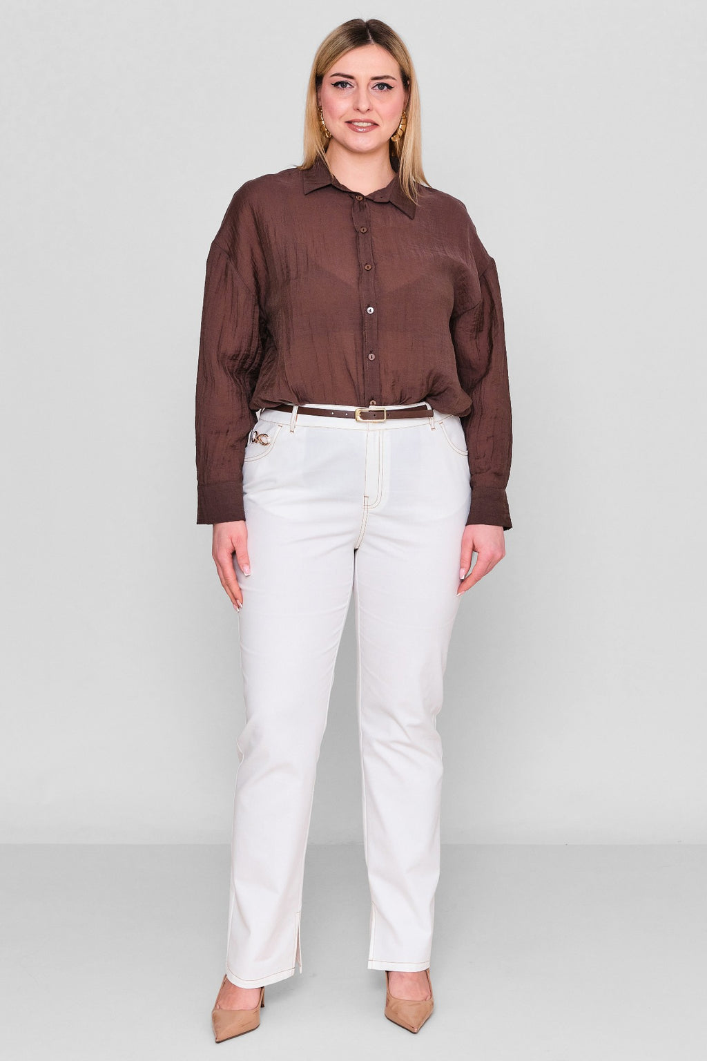 Laluce - Plus Size Trousers (L2.Y26.PNT.2P237) - 8690200117190