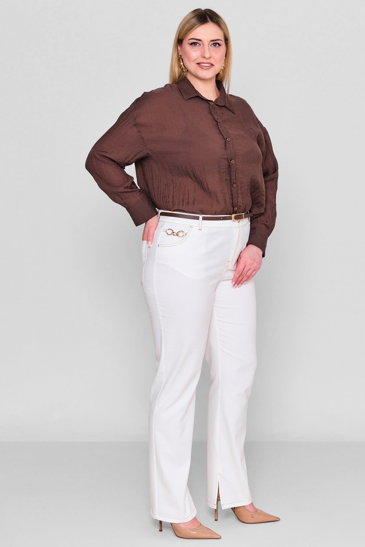 Laluce - Plus Size Trousers (L2.Y26.PNT.2P237) - 8690200117190
