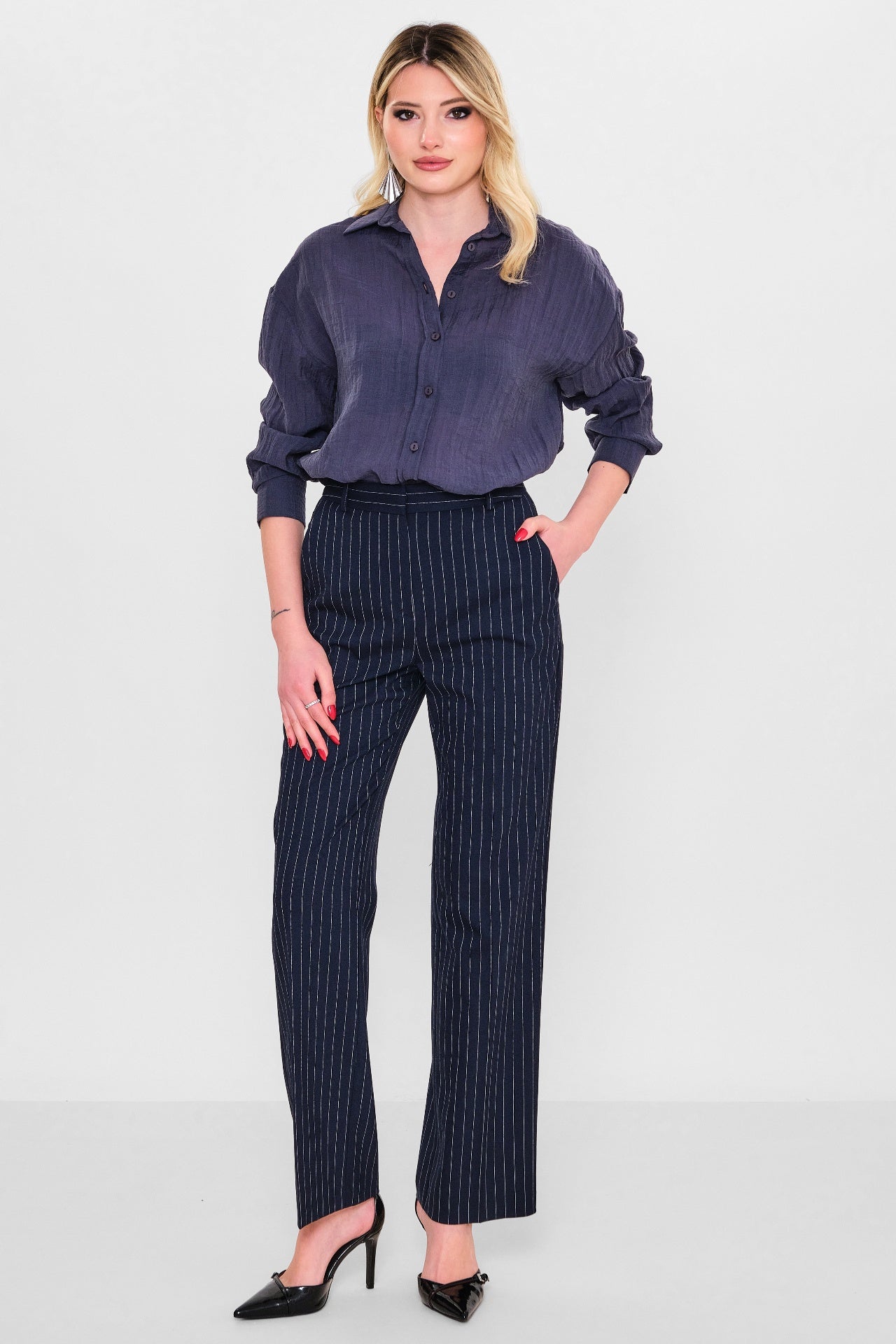 Laluce - Plus Size Trousers (LL.Y26.PNT.LP236) - 8690200117275