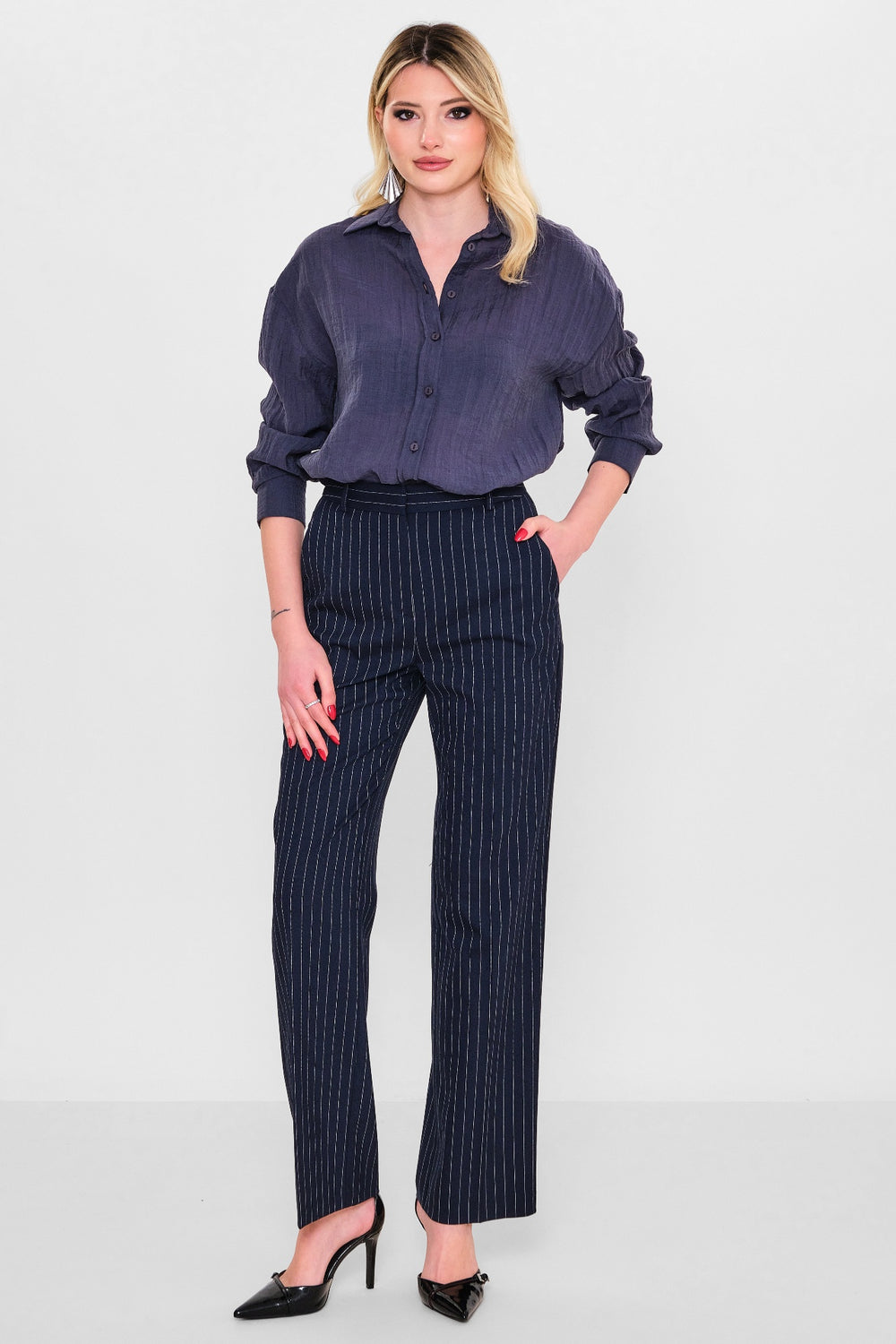 Laluce - Plus Size Trousers (LL.Y26.PNT.LP236) - 8690200117275