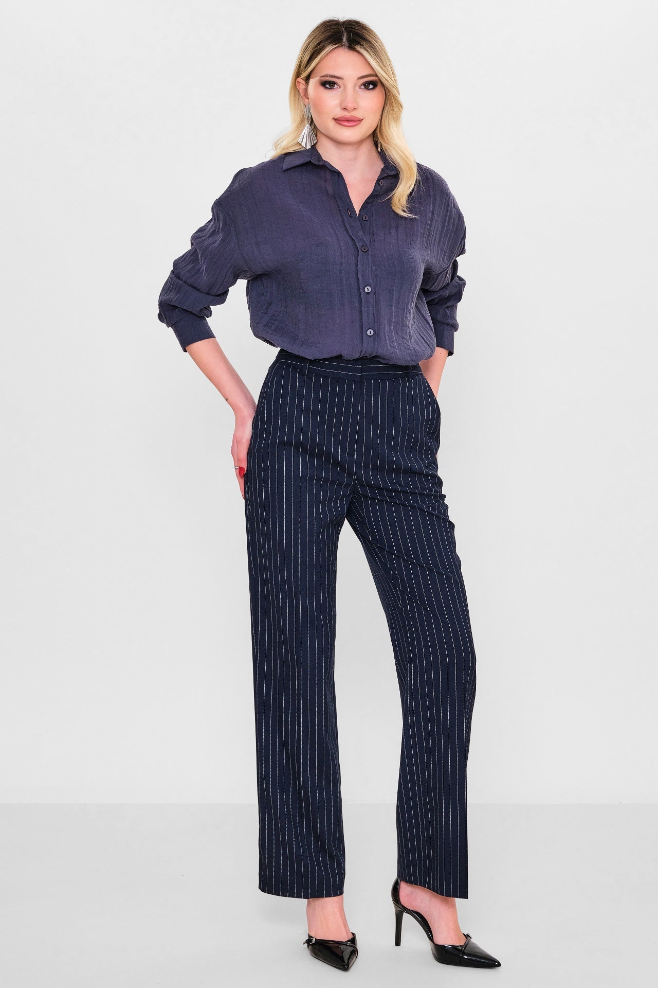 Laluce - Plus Size Trousers (LL.Y26.PNT.LP236) - 8690200117275