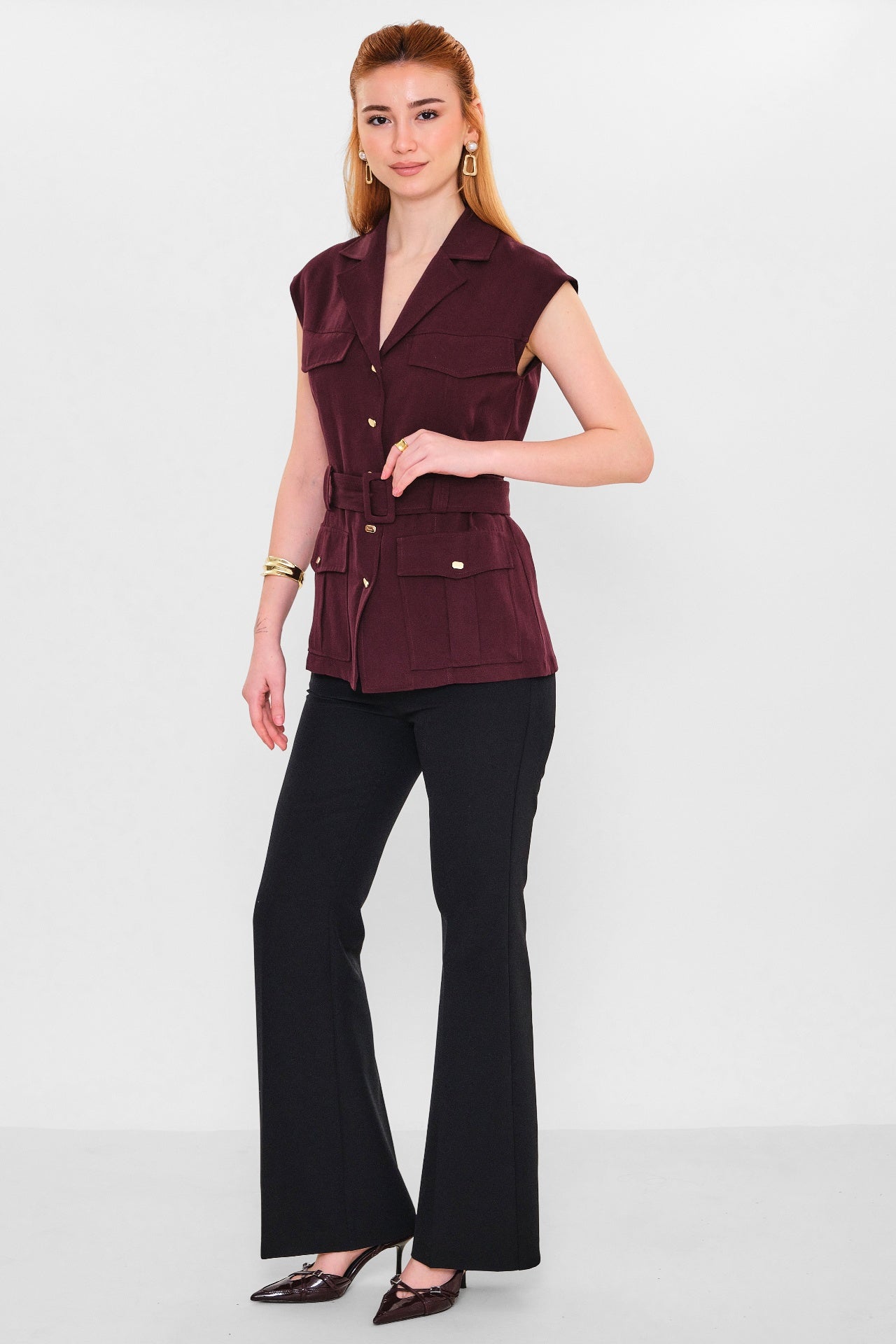 Fever - Plus Size Waistcoat (FVR26Y15012) - 8690200117817