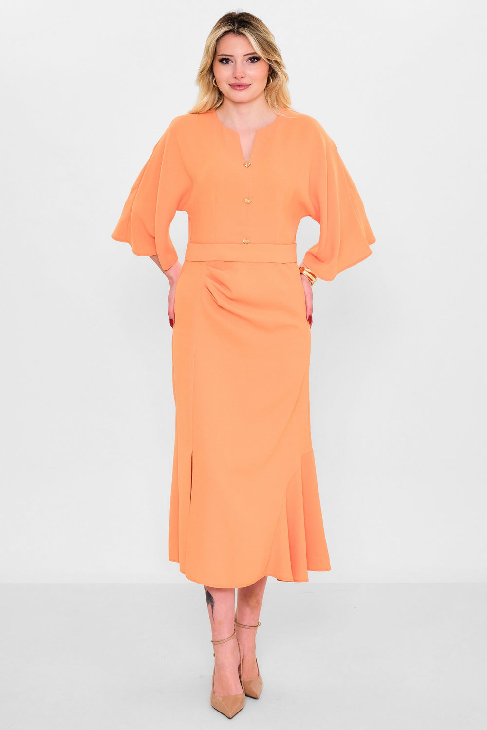 Maqrell - Plus Size Dress (MAQ26Y1174) - 8690200118487