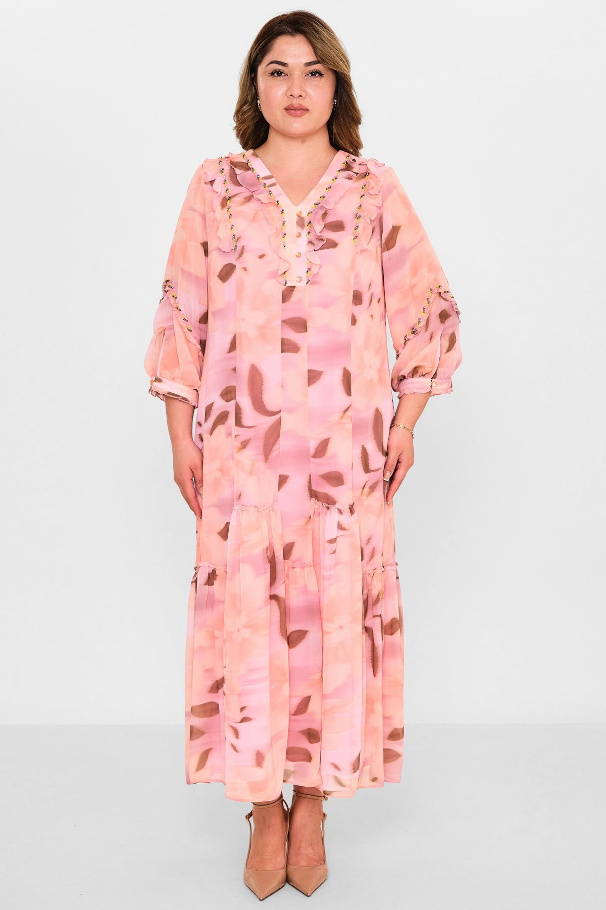 Gumanize - Plus Size Dress (GMZ2025-1135-7693) - 8690200118777