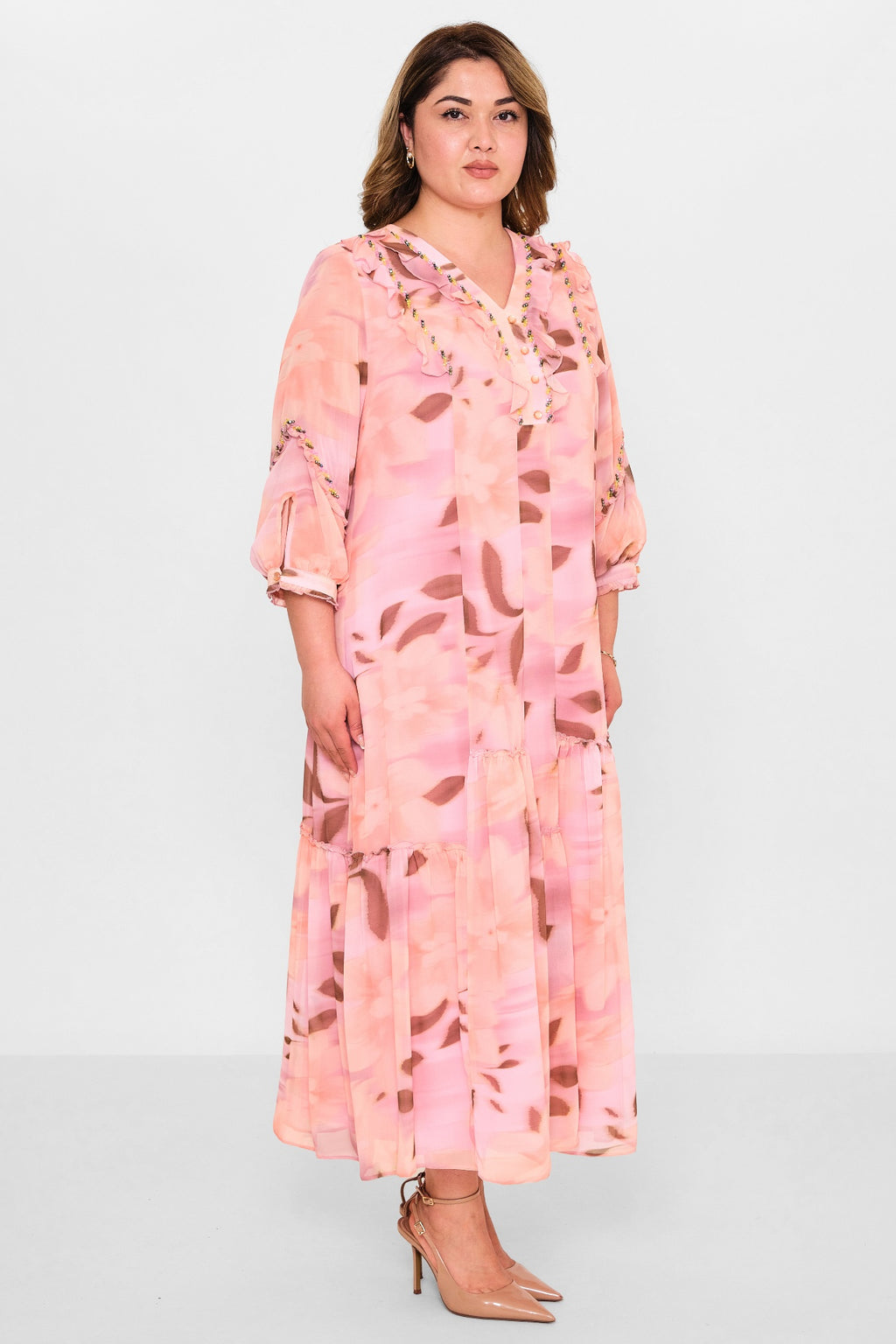 Gumanize - Plus Size Dress (GMZ2025-1135-7693) - 8690200118777