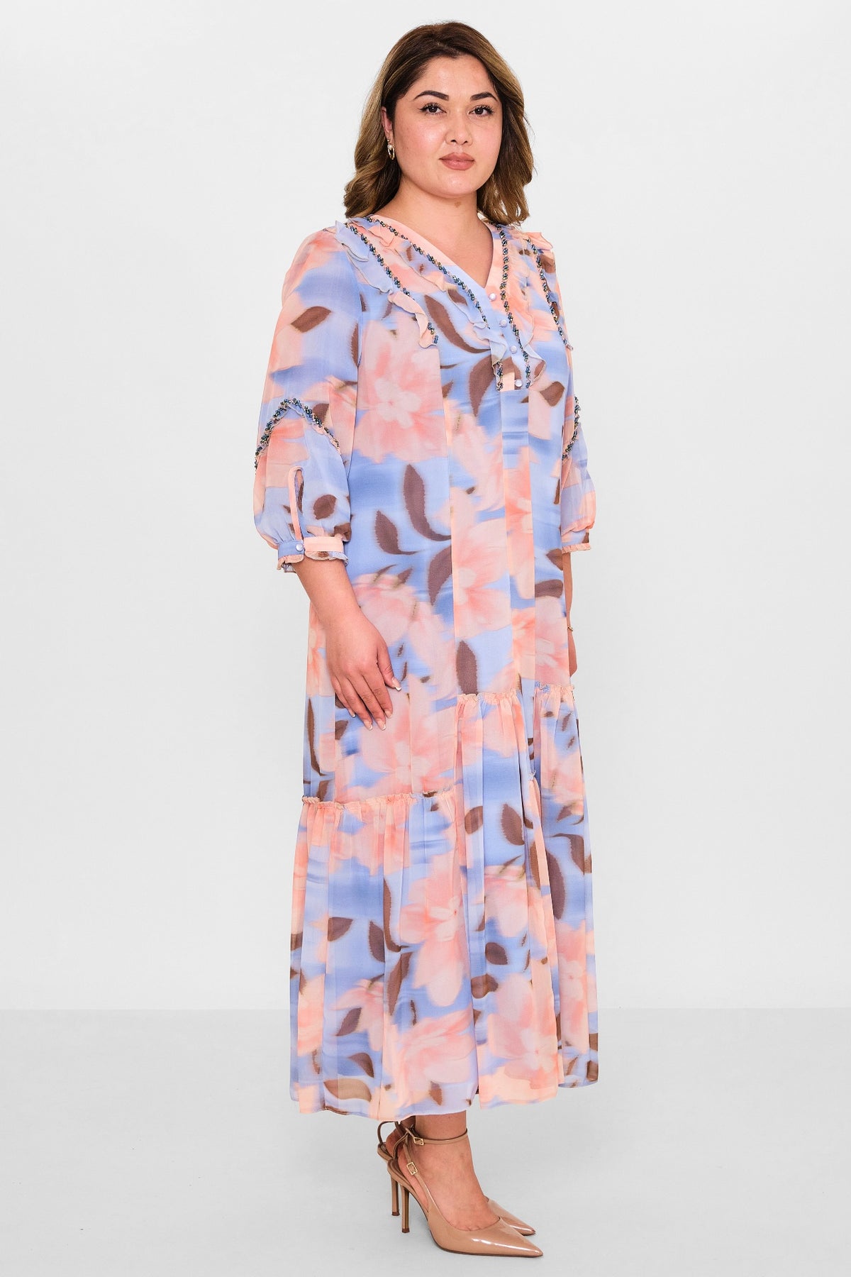 Gumanize - Plus Size Dress (GMZ2025-1135-7693) - 8690200118791