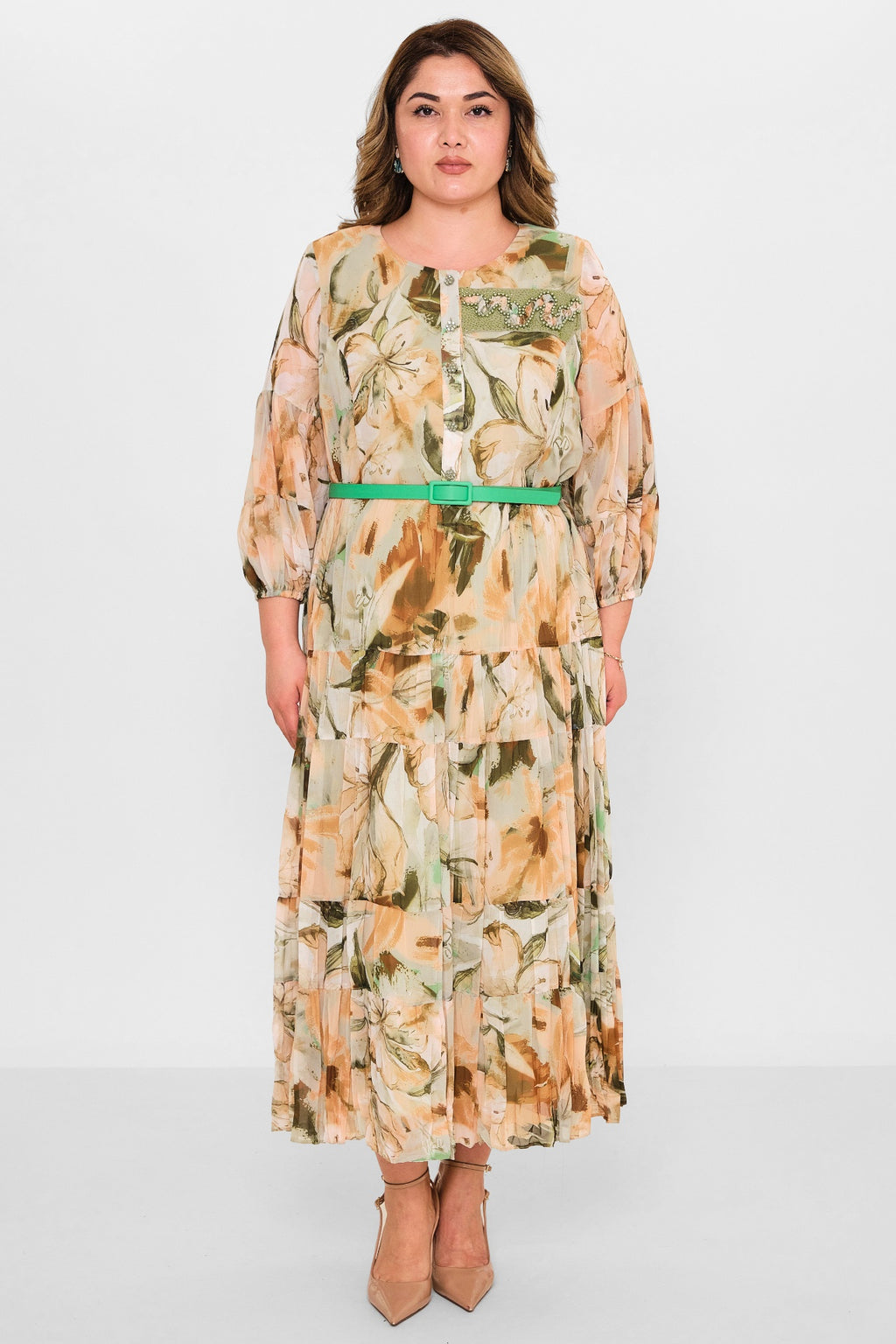 Gumanize - Plus Size Dress (GMZ2025-950-7692) - 8690200118814