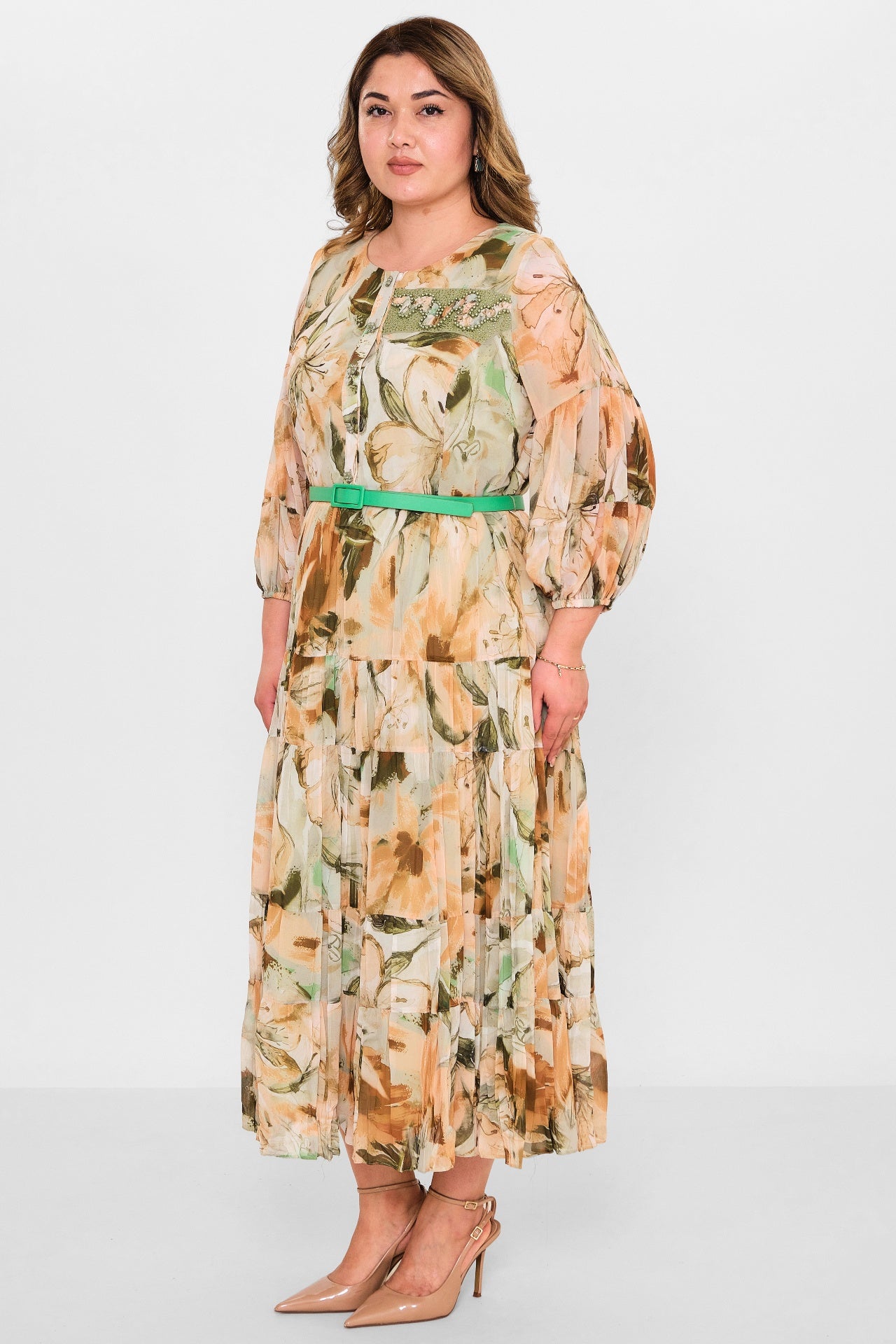 Gumanize - Plus Size Dress (GMZ2025-950-7692) - 8690200118814