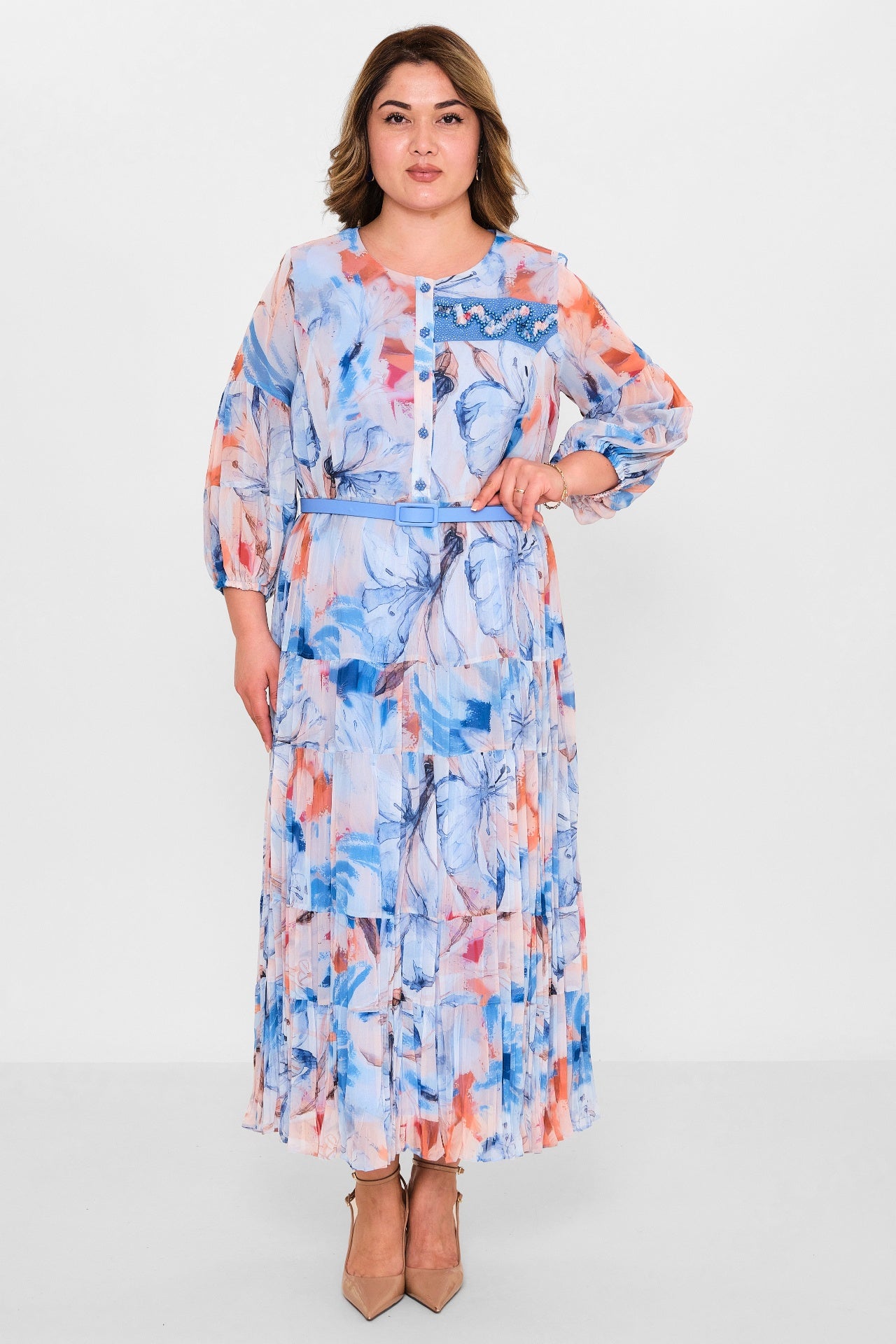 Gumanize - Plus Size Dress (GMZ2025-950-7692) - 8690200118821