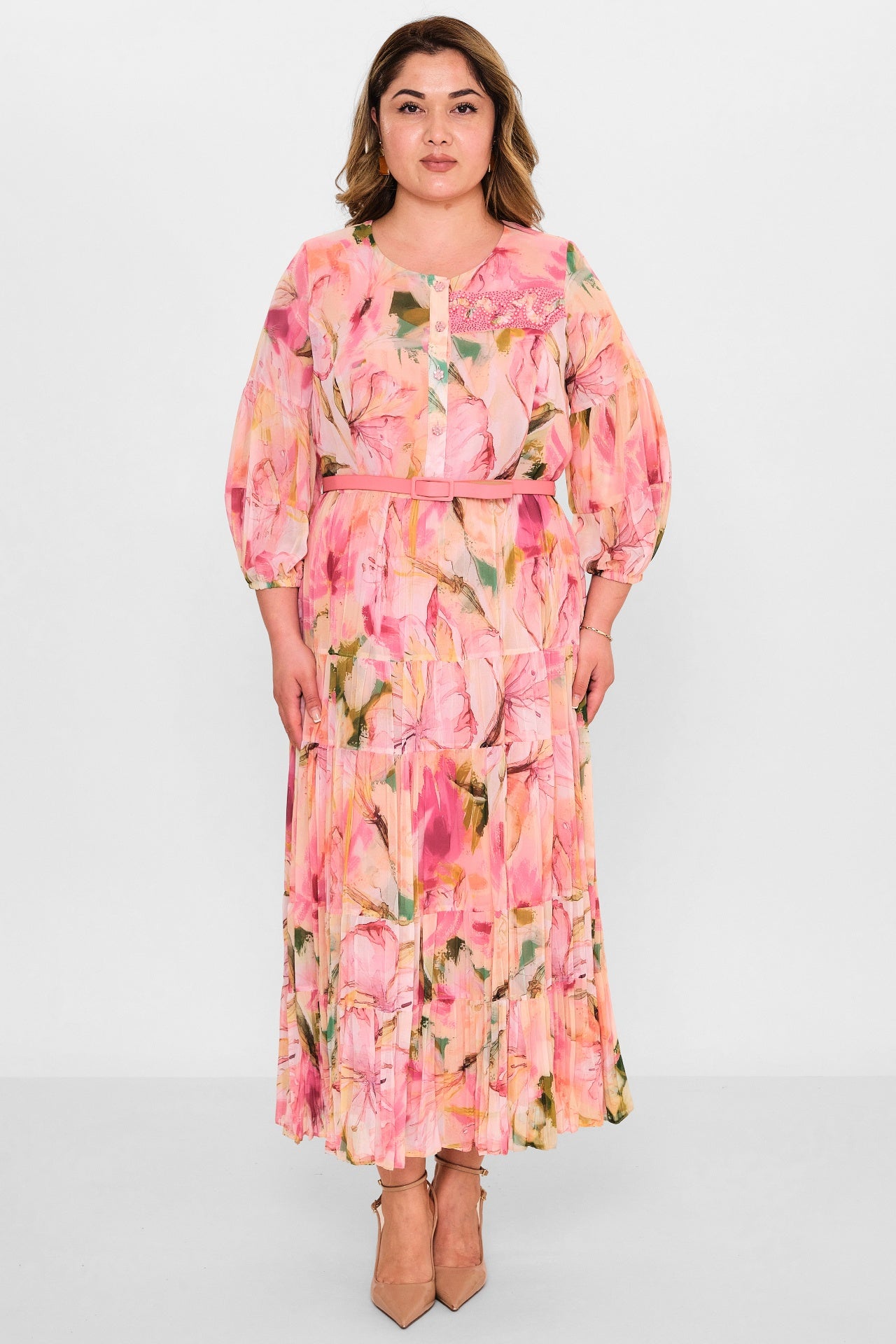 Gumanize - Plus Size Dress (GMZ2025-950-7692) - 8690200118838