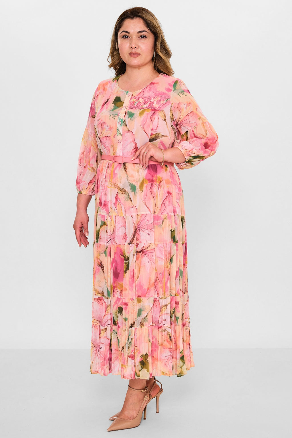 Gumanize - Plus Size Dress (GMZ2025-950-7692) - 8690200118838