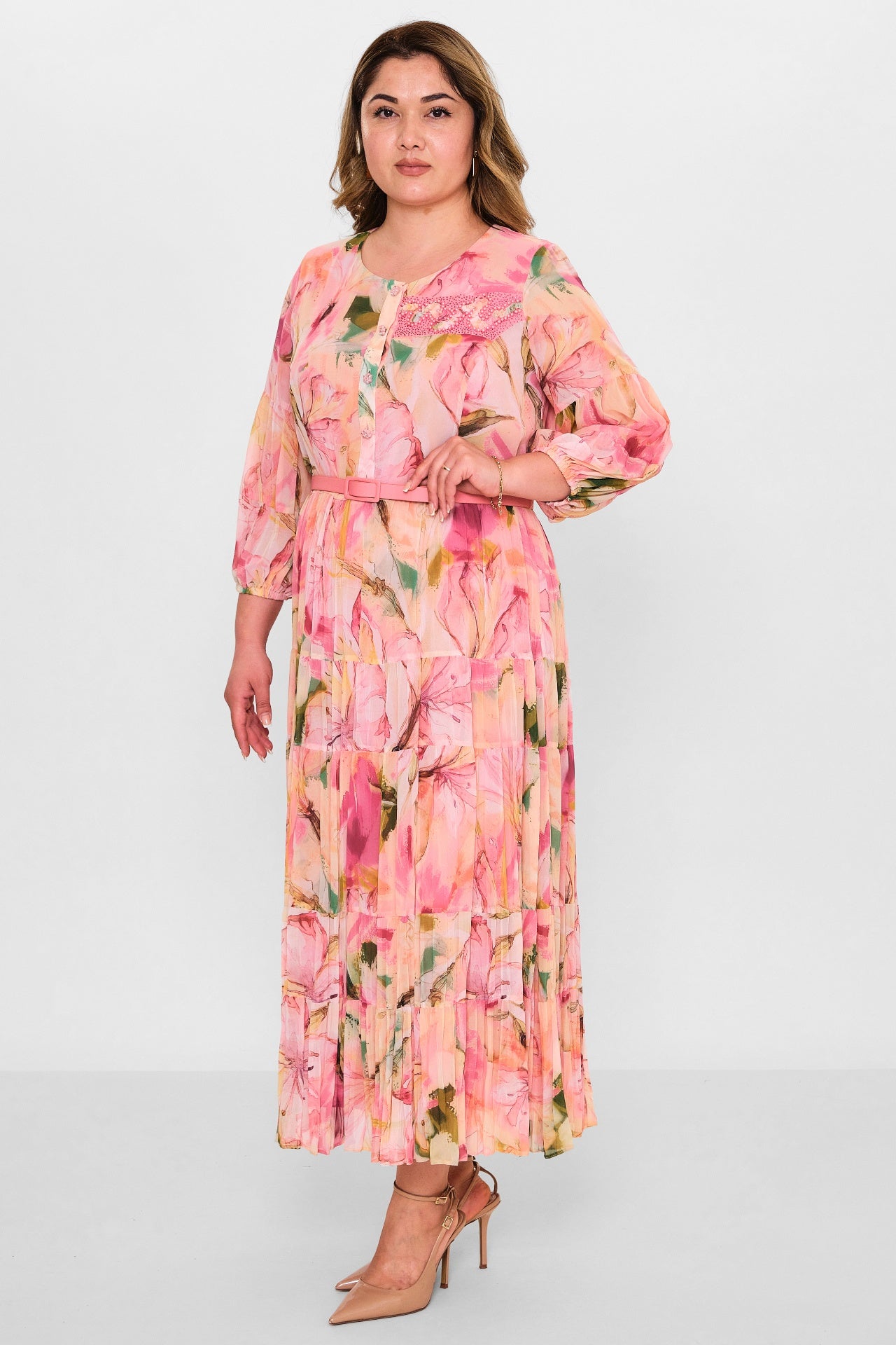 Gumanize - Plus Size Dress (GMZ2025-950-7692) - 8690200118838