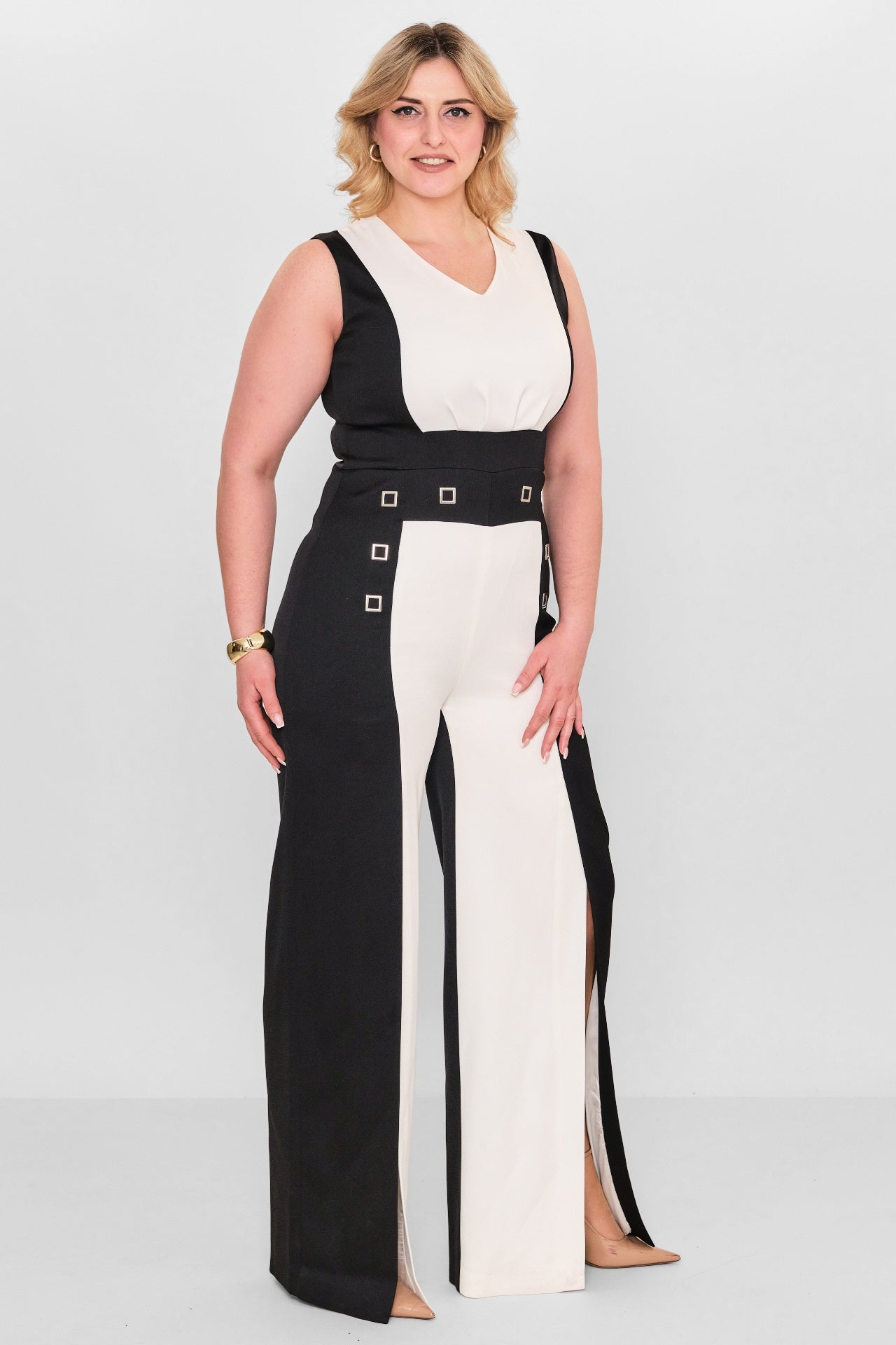Kedma - Plus Size Overalls (KDM26Y5-79075X) - 8690200118951