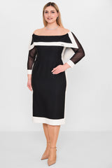 Kedma - Plus Size Dress (KDM26Y8-97622X) - 8690200119057