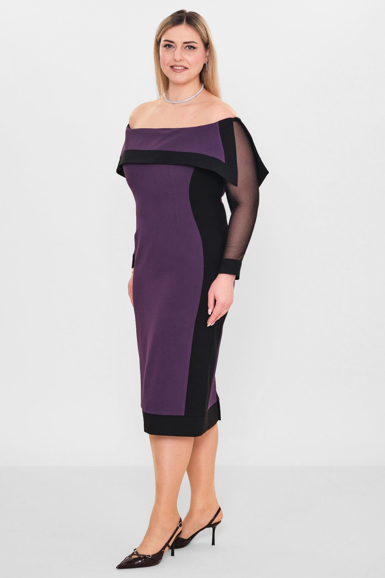 Kedma - Plus Size Dress (KDM26Y8-97622X) - 8690200119064