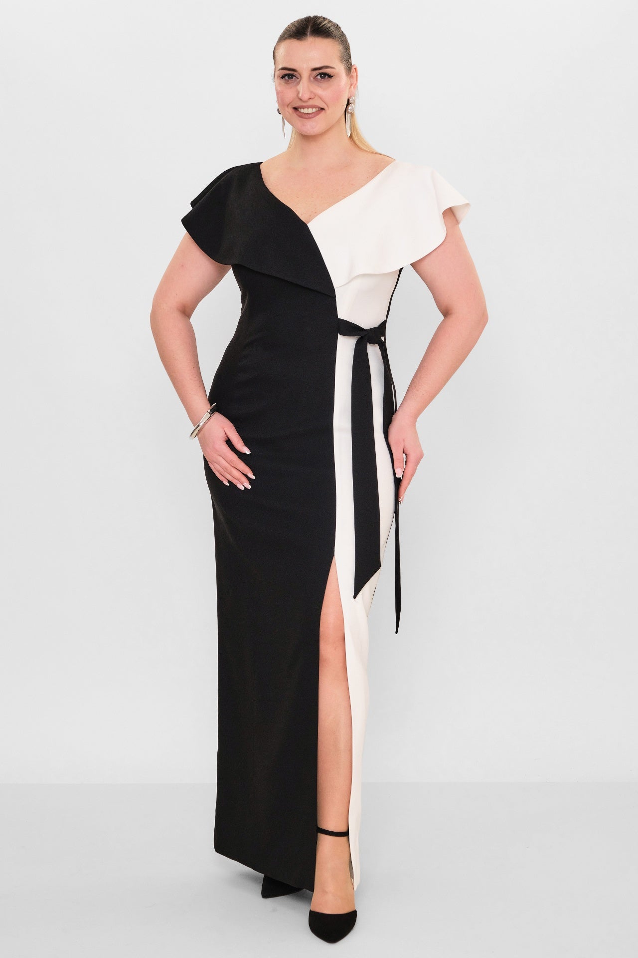 Kedma - Plus Size Dress (KDM26Y8-97876X) - 8690200119118