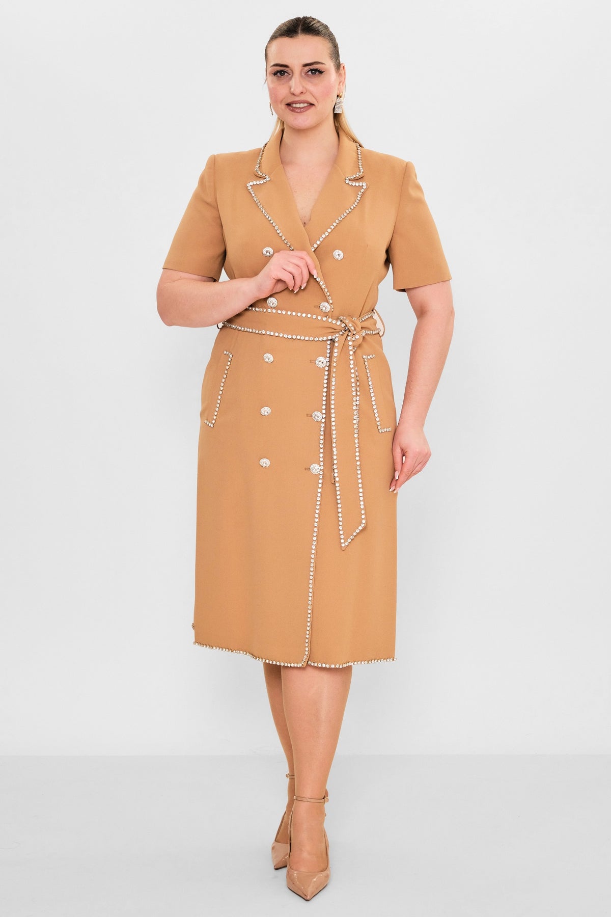 Kedma - Plus Size Dress (KDM26Y8-97931X) - 8690200119156