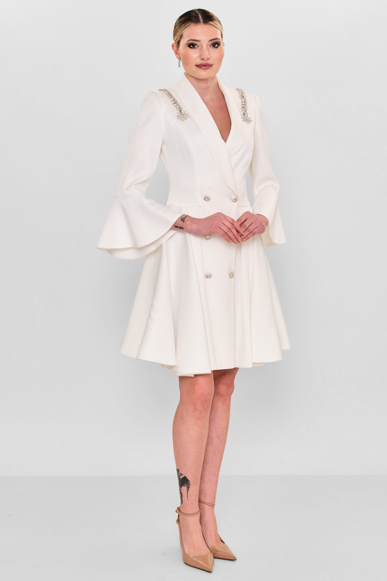 Kedma - Plus Size Dress (KDM26Y8-98178) - 8690200119286