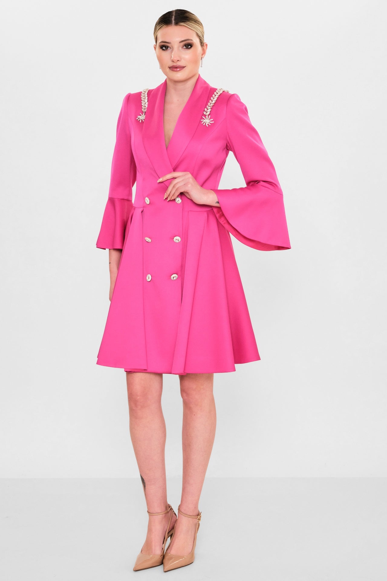Kedma - Plus Size Dress (KDM26Y8-98178) - 8690200119293