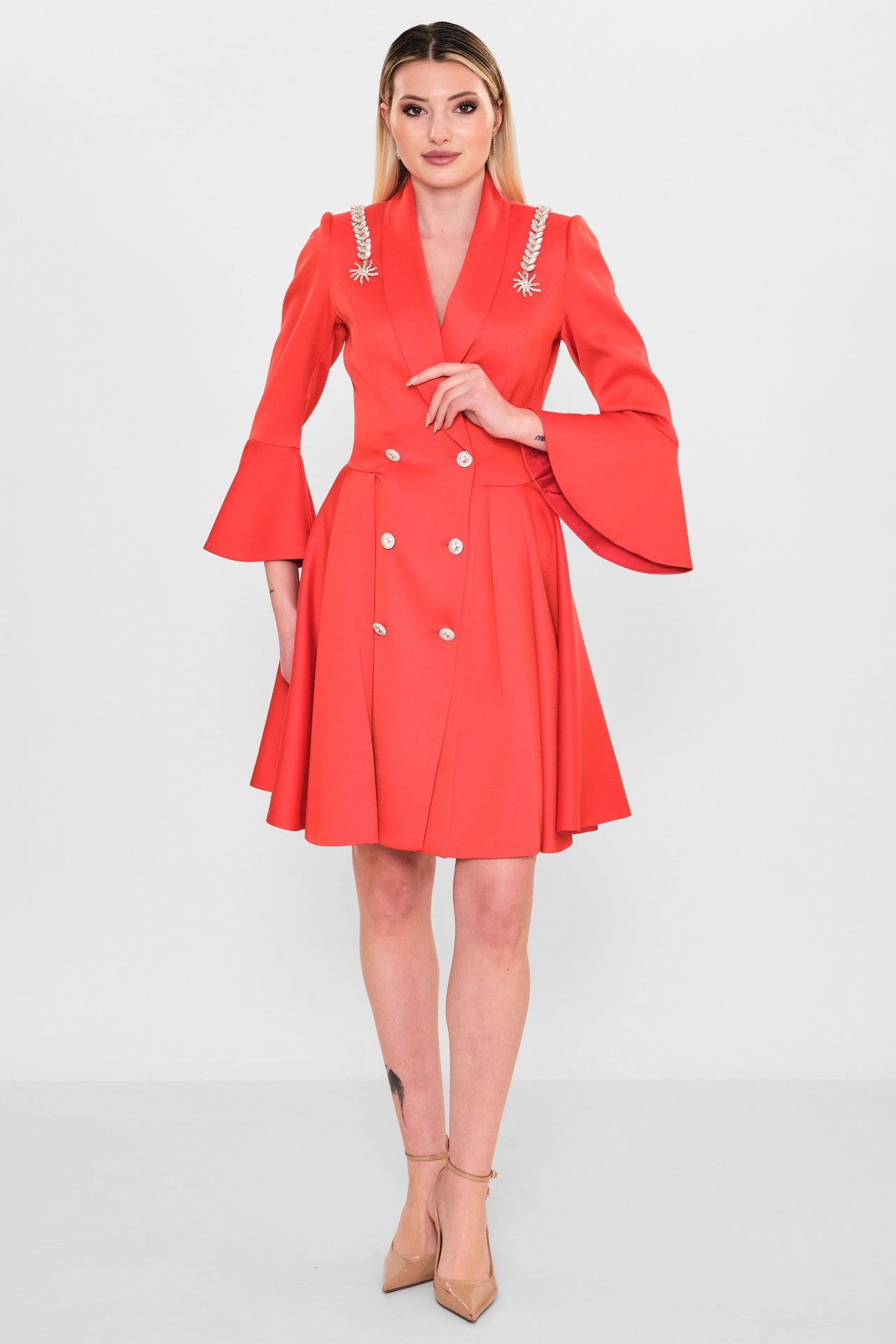 Kedma - Plus Size Dress (KDM26Y8-98178) - 8690200119309
