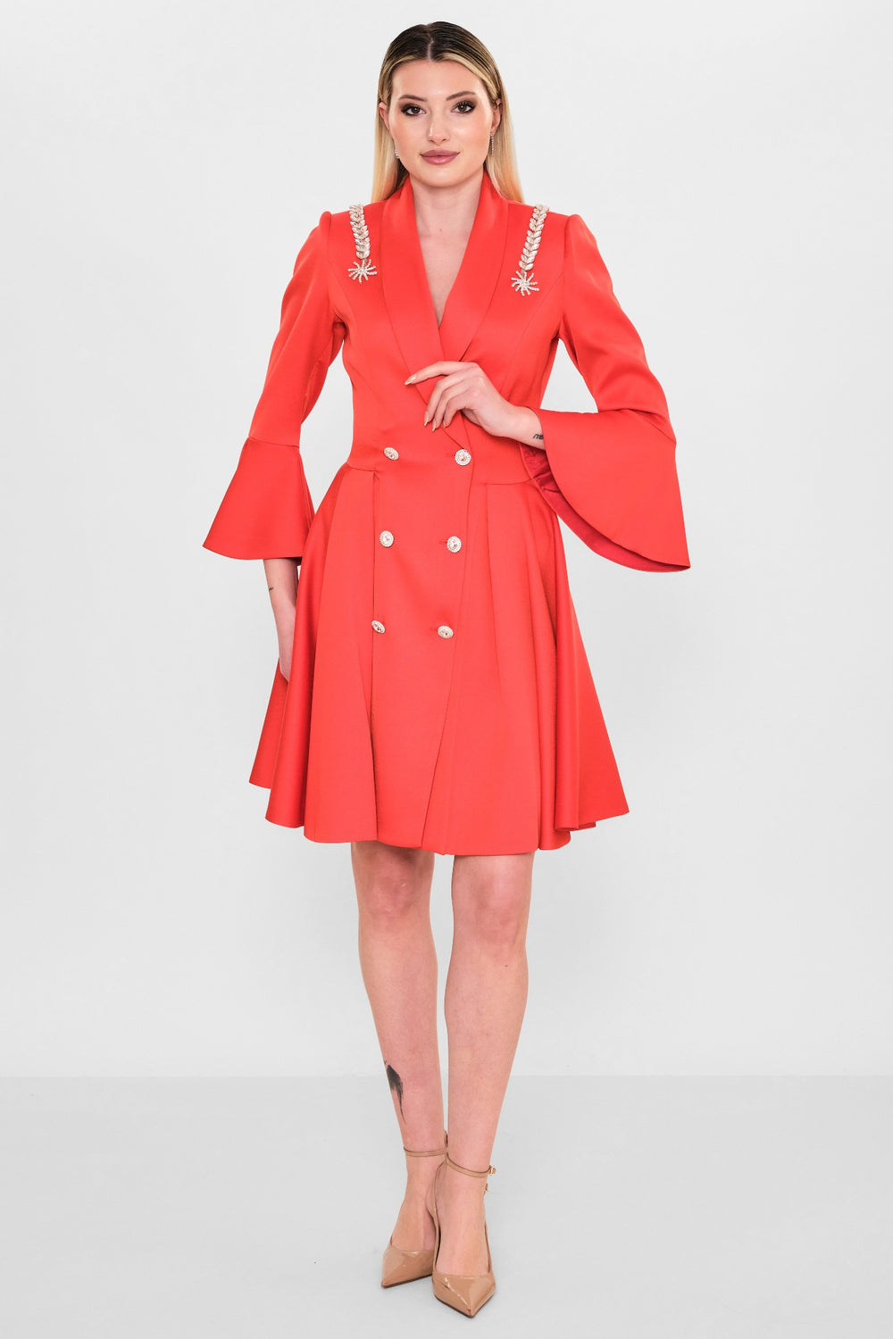 Kedma - Plus Size Dress (KDM26Y8-98178) - 8690200119309