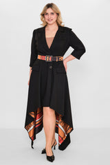 Kedma - Plus Size Dress (KDM26Y8-98229X) - 8690200119378