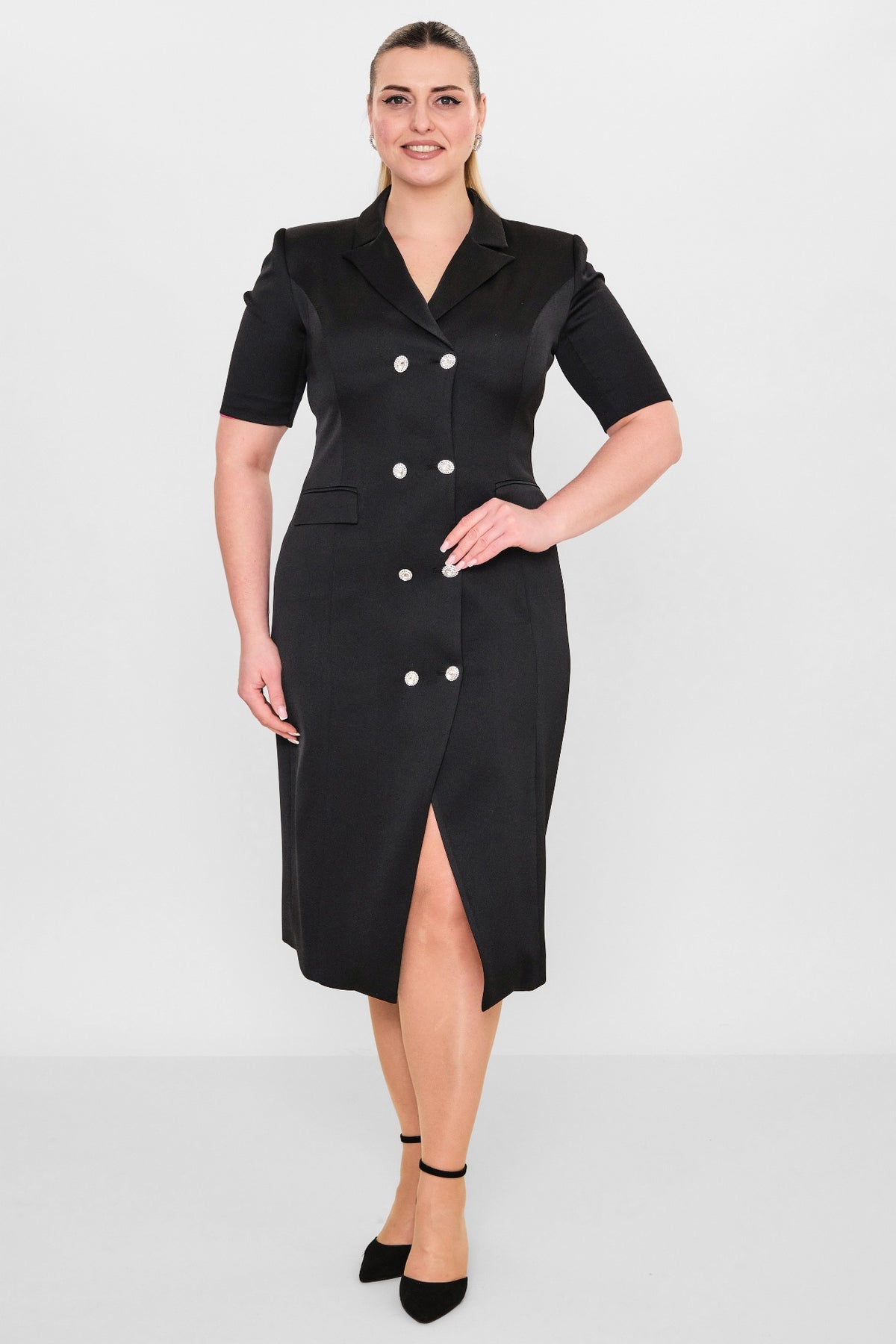 Kedma - Plus Size Dress (KDM26Y8-98283X) - 8690200119408