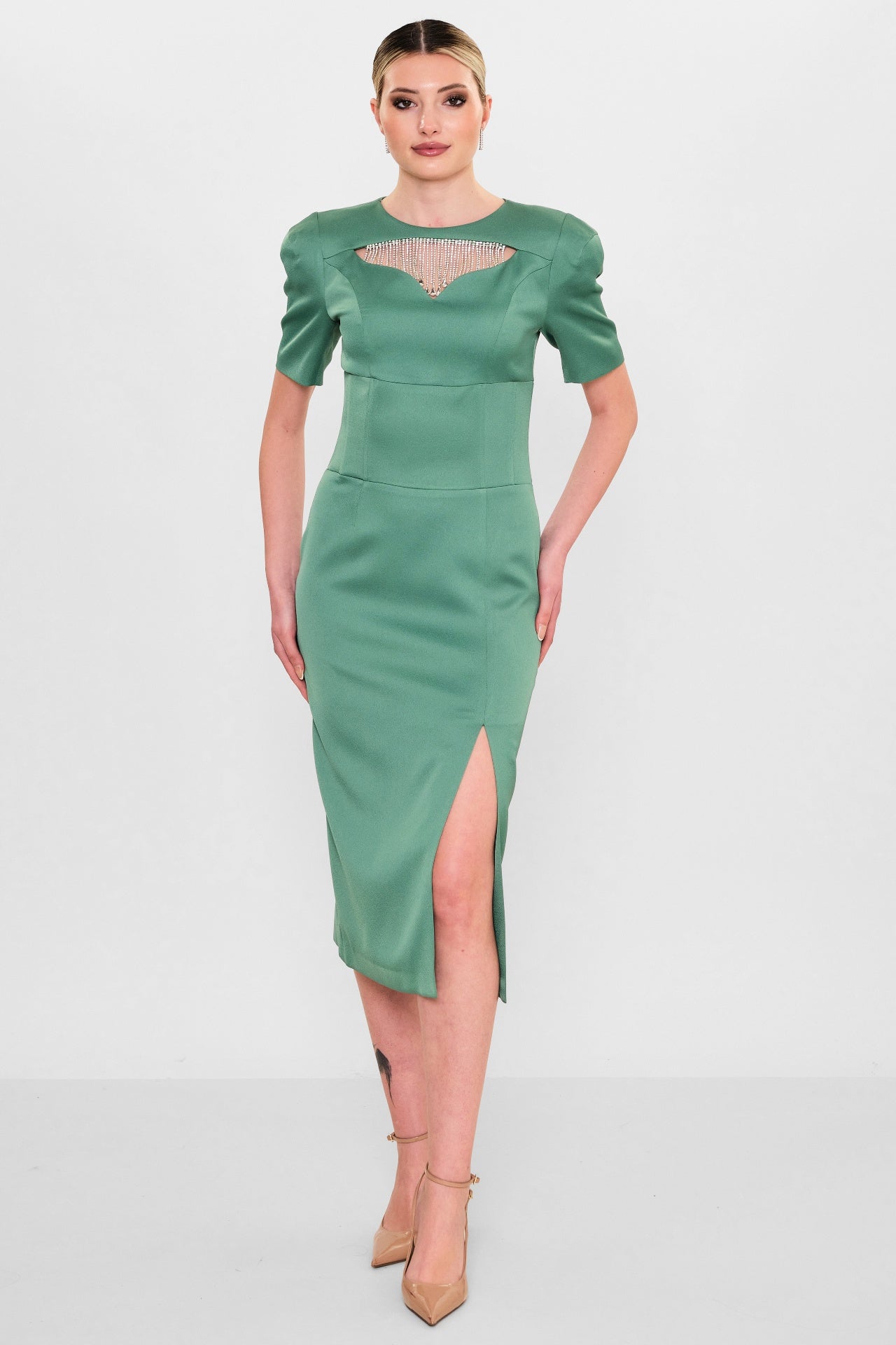 Kedma - Plus Size Dress (KDM26Y8-98289) - 8690200119439
