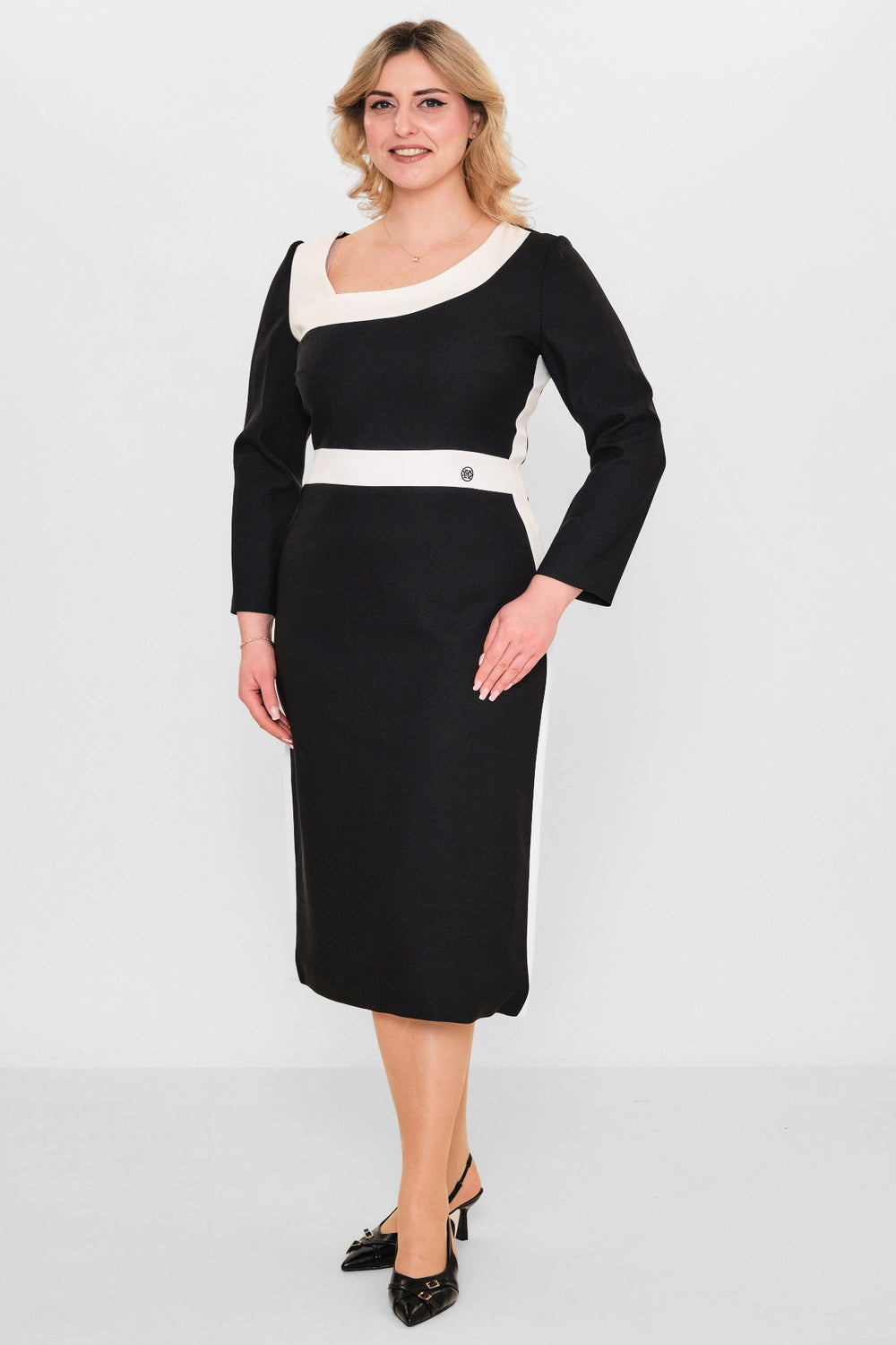 Kedma - Plus Size Dress (KDM26Y8-98304X) - 8690200119460