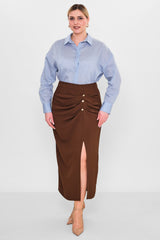Laluce - Plus Size Skirt (L2.Y26.EK.2D91) - 8690200119705
