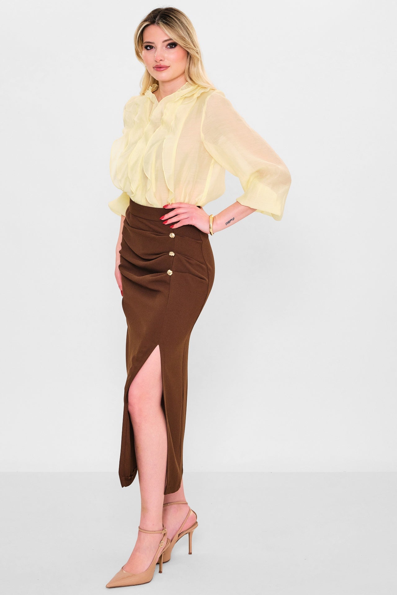 Laluce - Plus Size Skirt (LL.Y26.EK.LD91) - 8690200119729