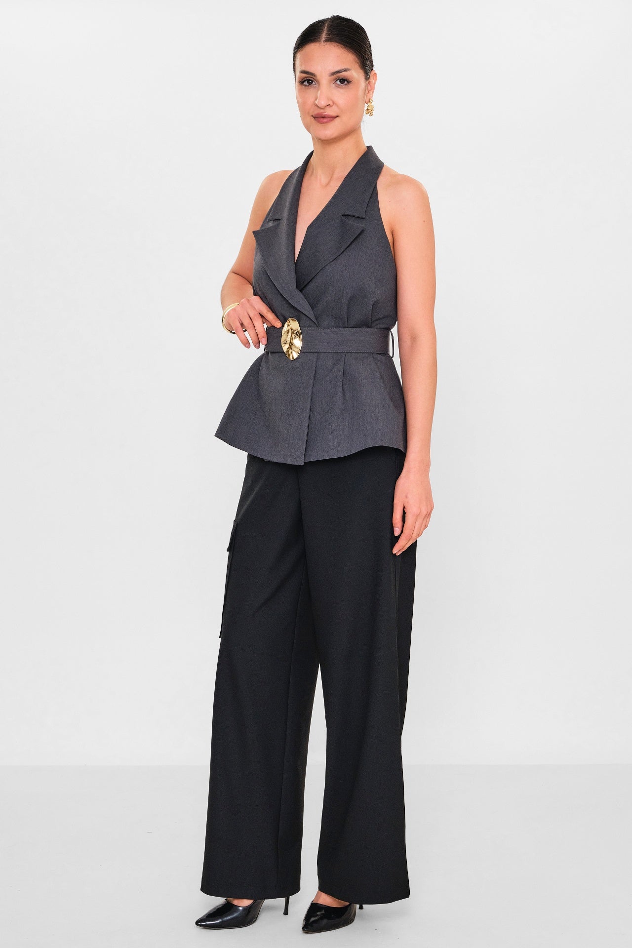 Mamulier - Plus Size Waistcoat (MML26Y6899) - 8690200119842