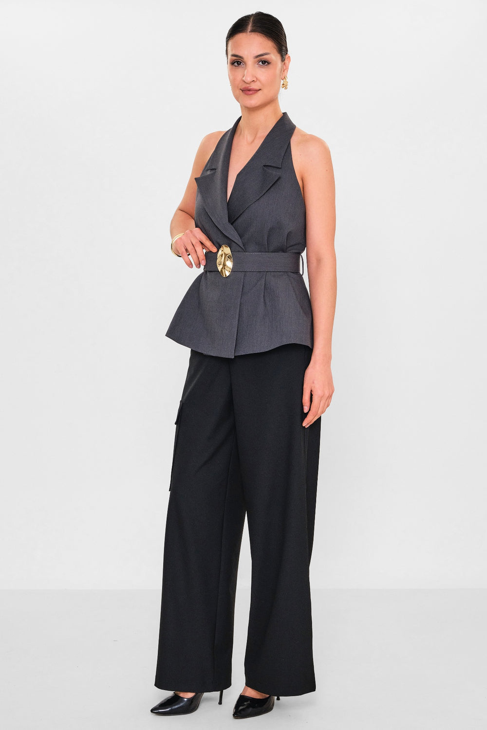 Mamulier - Plus Size Waistcoat (MML26Y6899) - 8690200119842