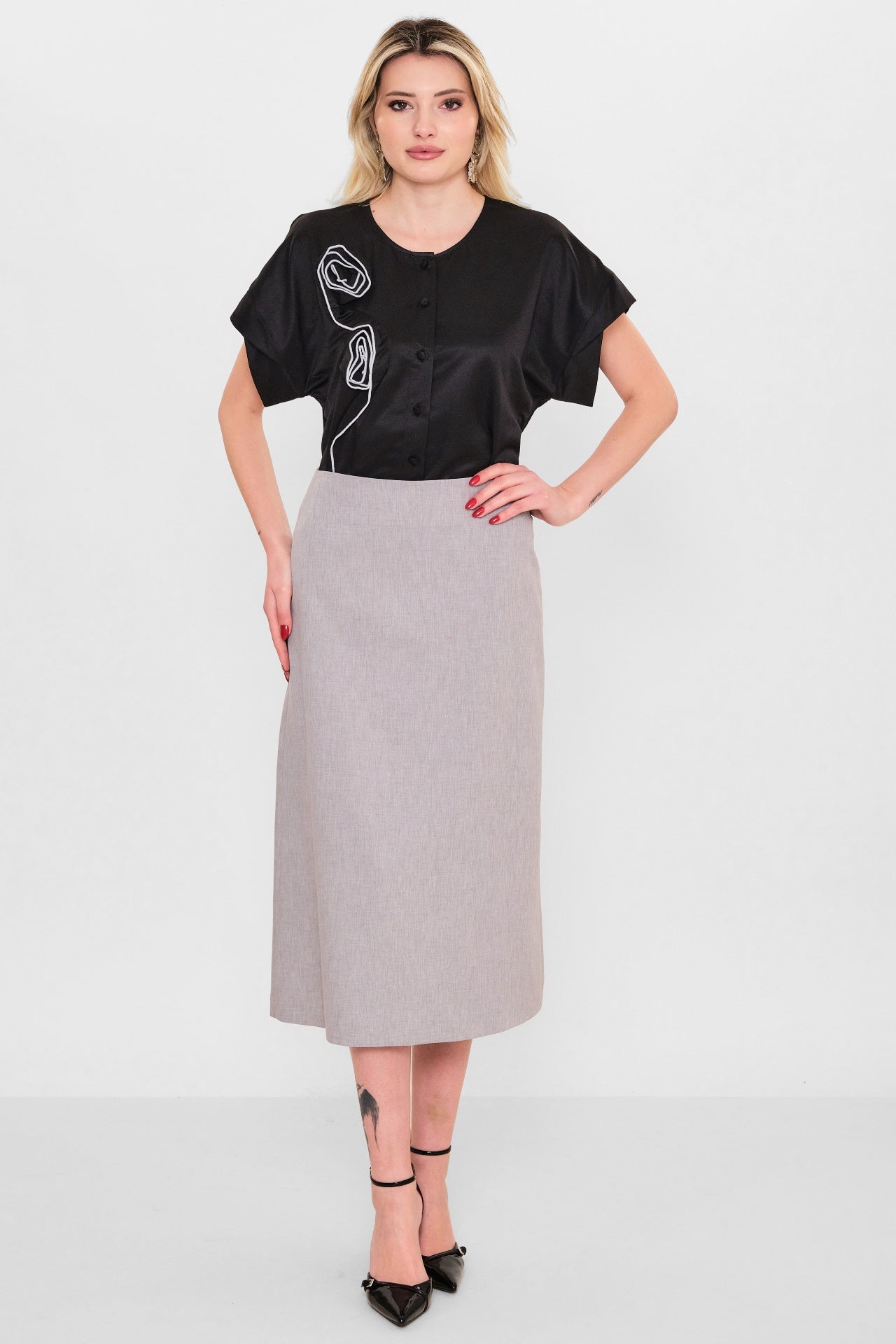 Mamulier - Plus Size Skirt (MML26Y6963) - 8690200119934
