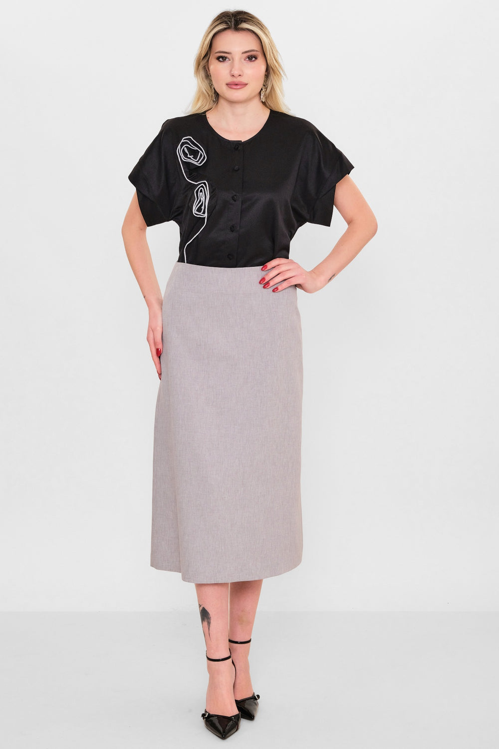 Mamulier - Plus Size Skirt (MML26Y6963) - 8690200119934