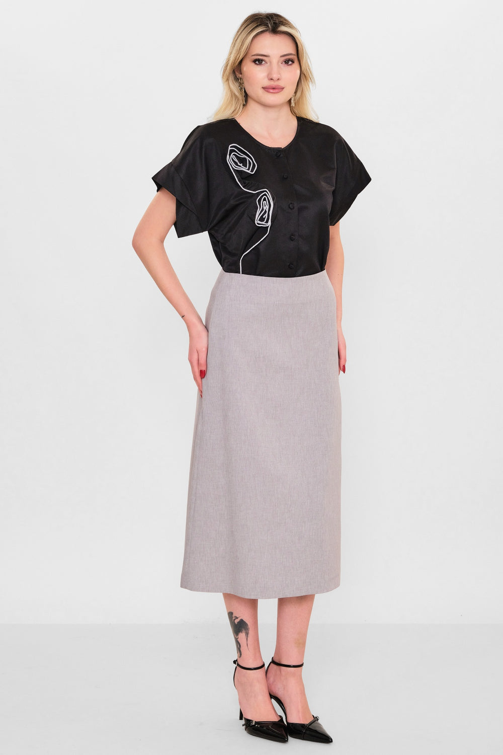 Mamulier - Plus Size Skirt (MML26Y6963) - 8690200119934