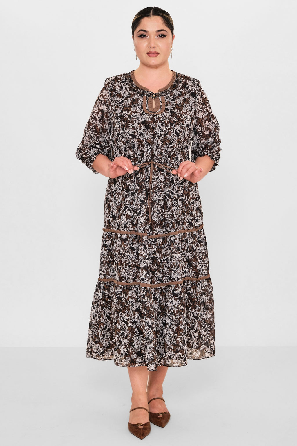 Gumanize - Plus Size Dress (GMZ2026-127-7583) - 8690200120114