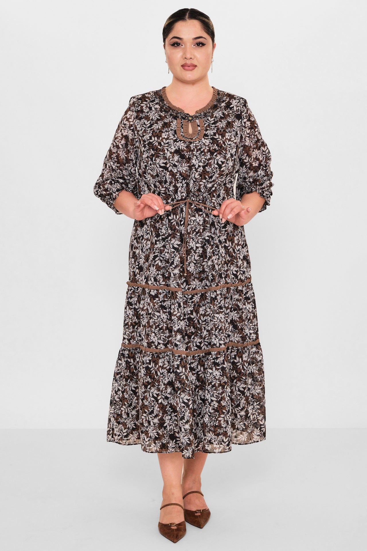 Gumanize - Plus Size Dress (GMZ2026-127-7583) - 8690200120114