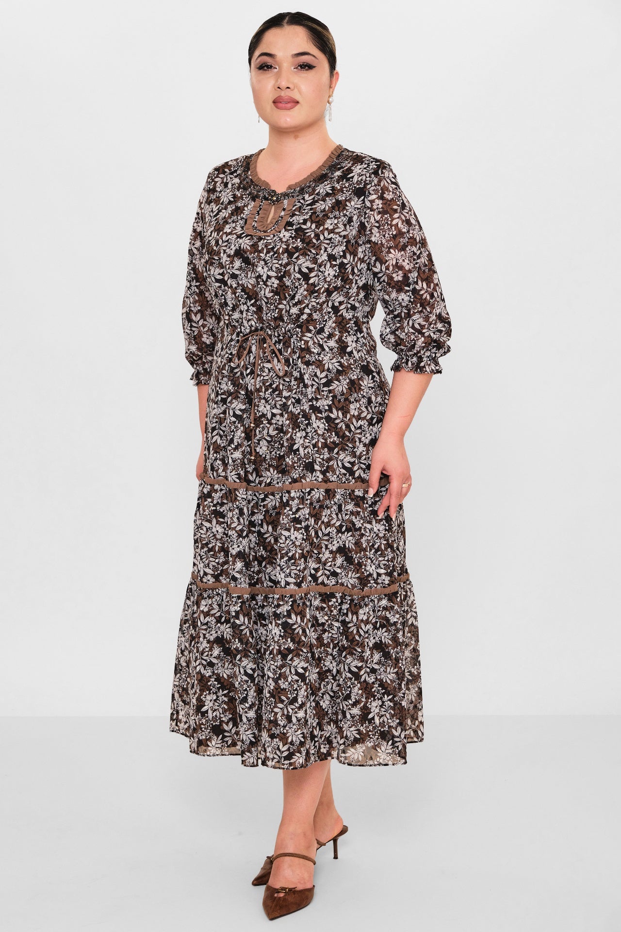 Gumanize - Plus Size Dress (GMZ2026-127-7583) - 8690200120114