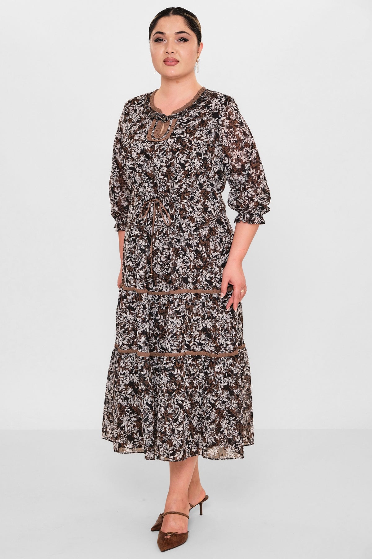 Gumanize - Plus Size Dress (GMZ2026-127-7583) - 8690200120114