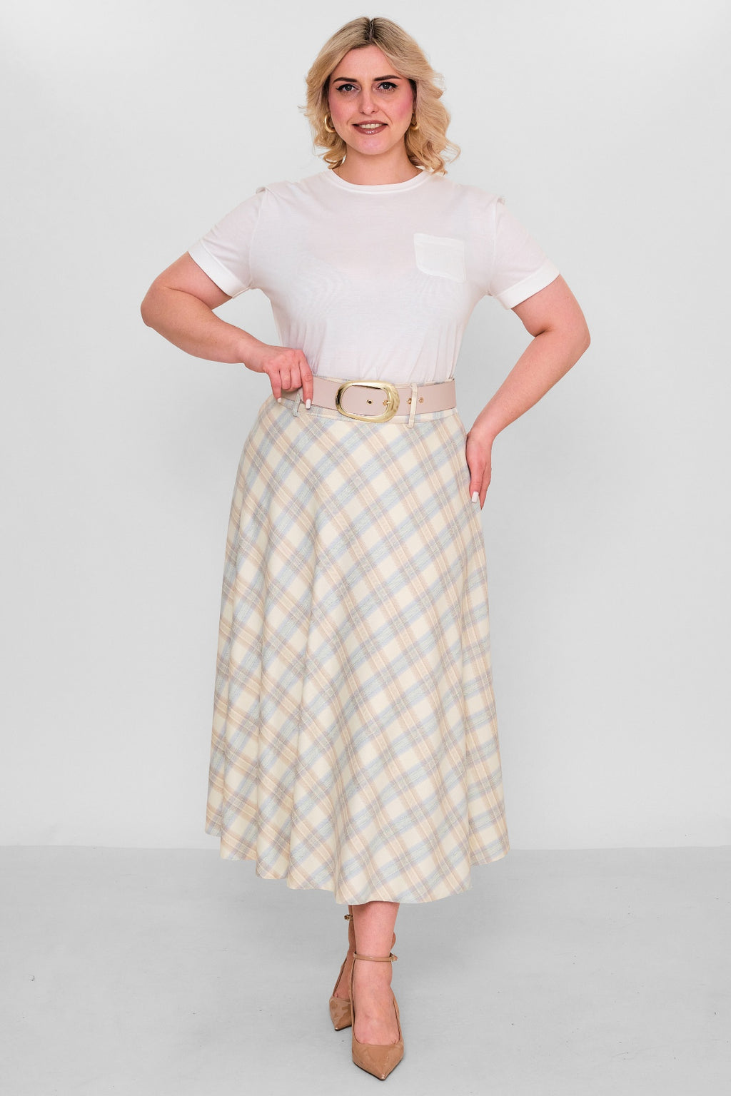 Elitline - Plus Size Skirt (ELT26Y2-47-3019) - 8690200120978