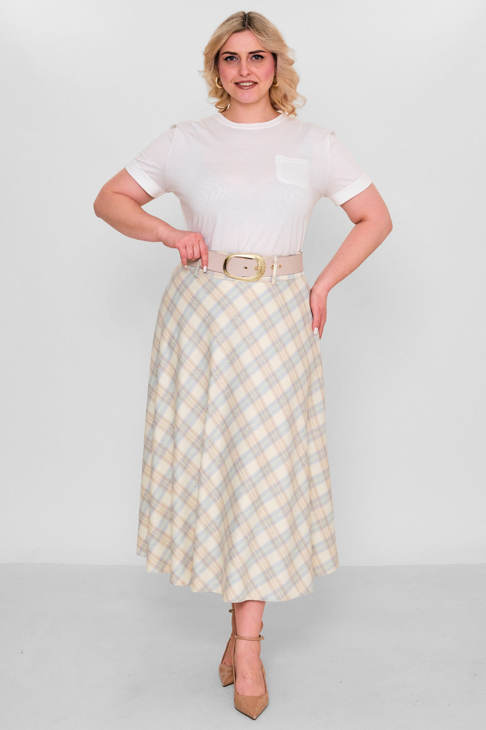 Elitline - Plus Size Skirt (ELT26Y2-47-3019) - 8690200120978
