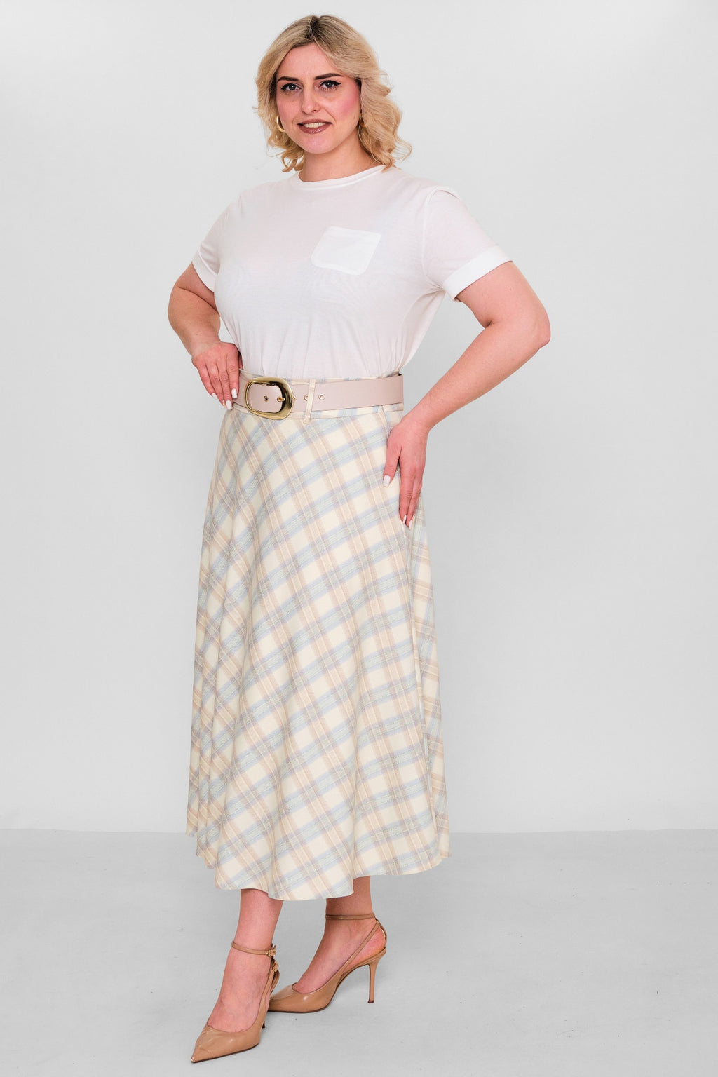 Elitline - Plus Size Skirt (ELT26Y2-47-3019) - 8690200120978