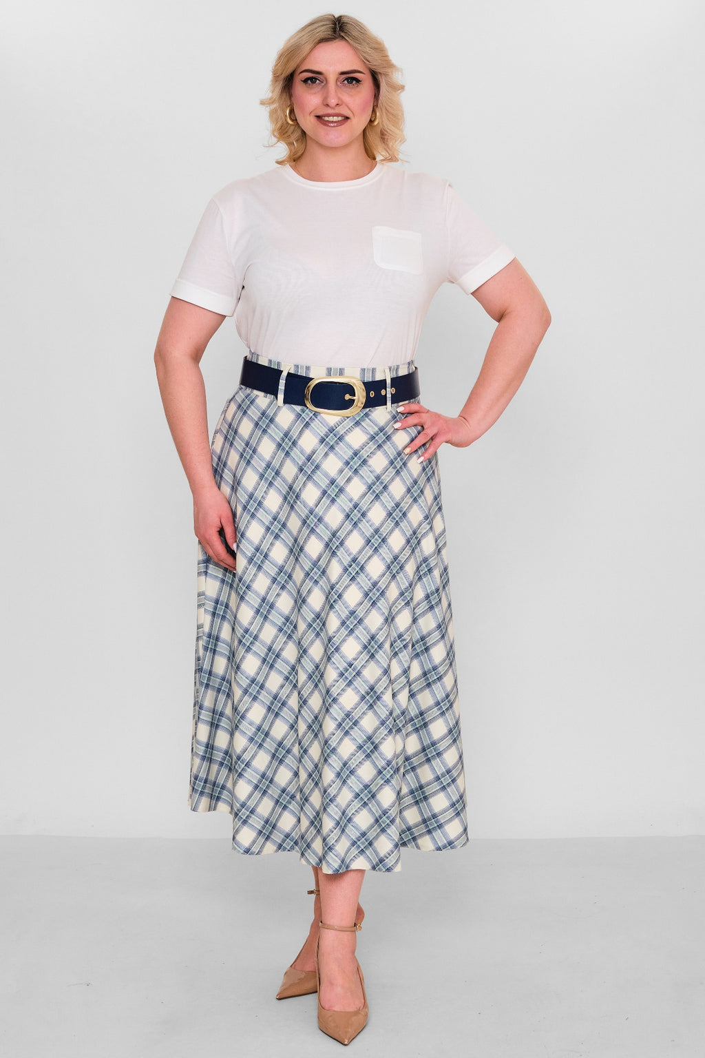 Elitline - Plus Size Skirt (ELT26Y2-47-3019) - 8690200120992