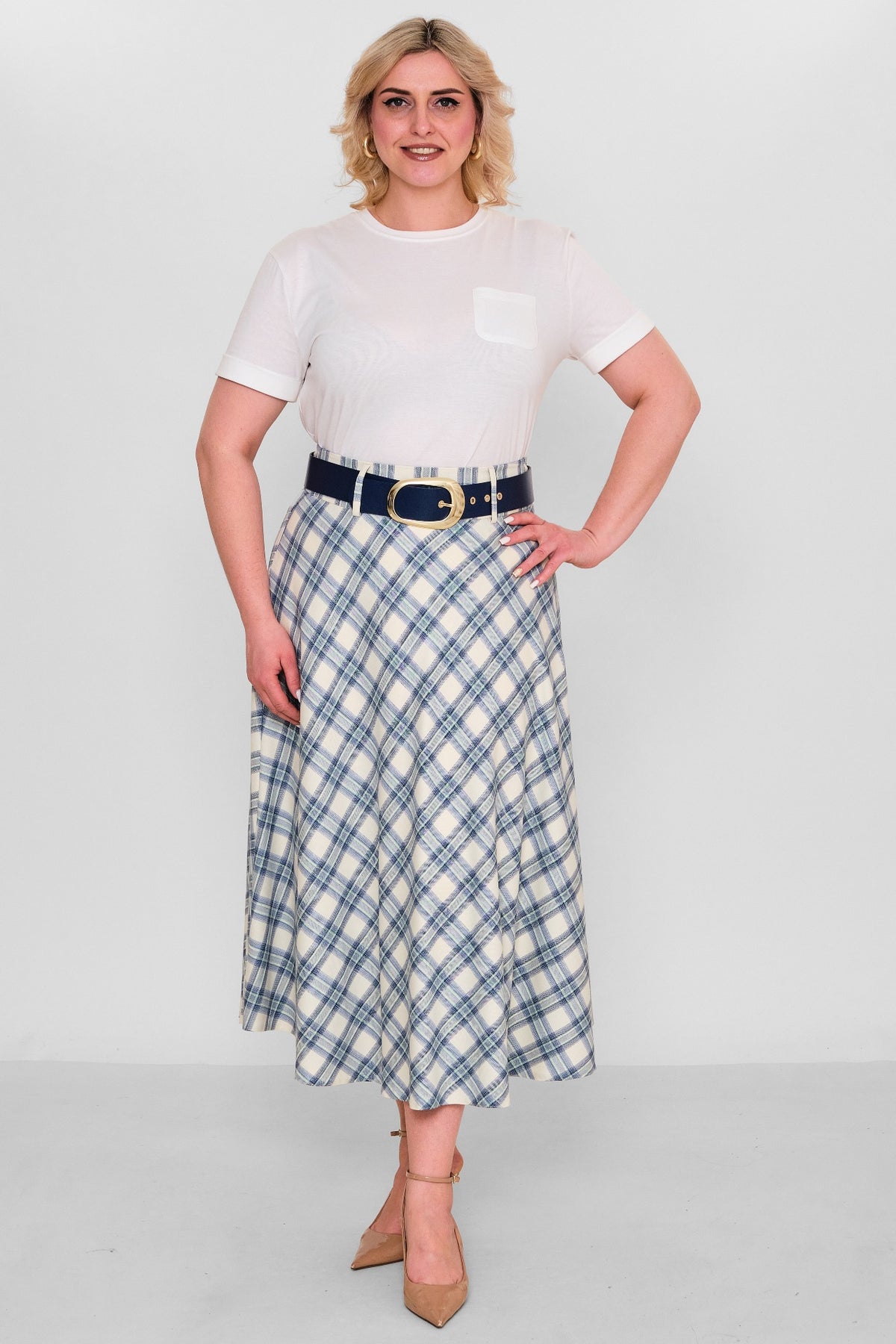 Elitline - Plus Size Skirt (ELT26Y2-47-3019) - 8690200120992